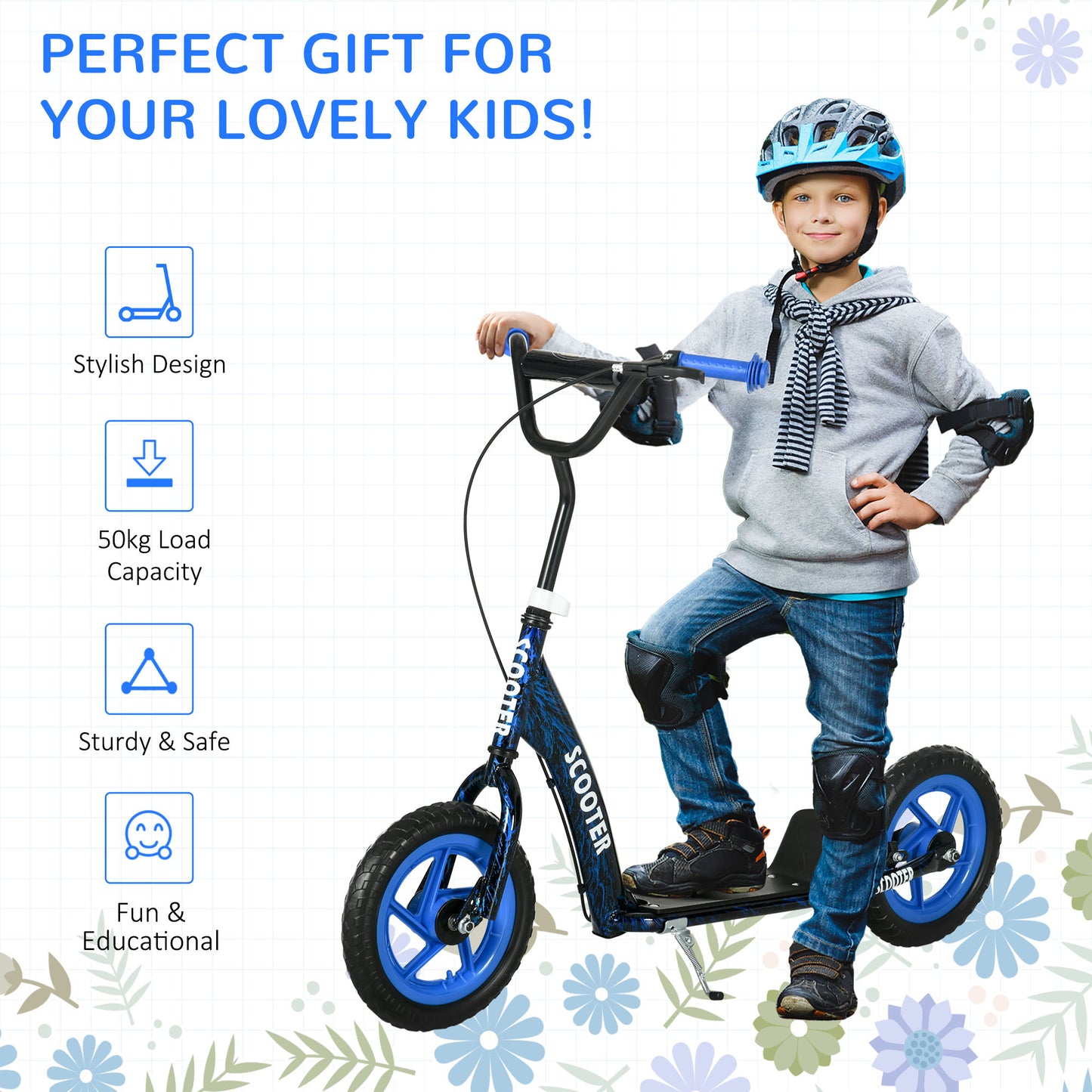Kids Scooter with Adjustable Handlebar