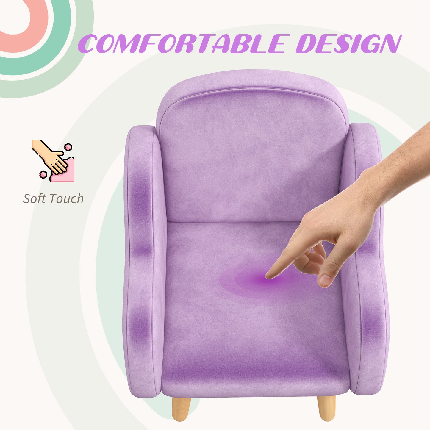 Kids Armchair Toddler Sofa Children Chair with Arm Rest