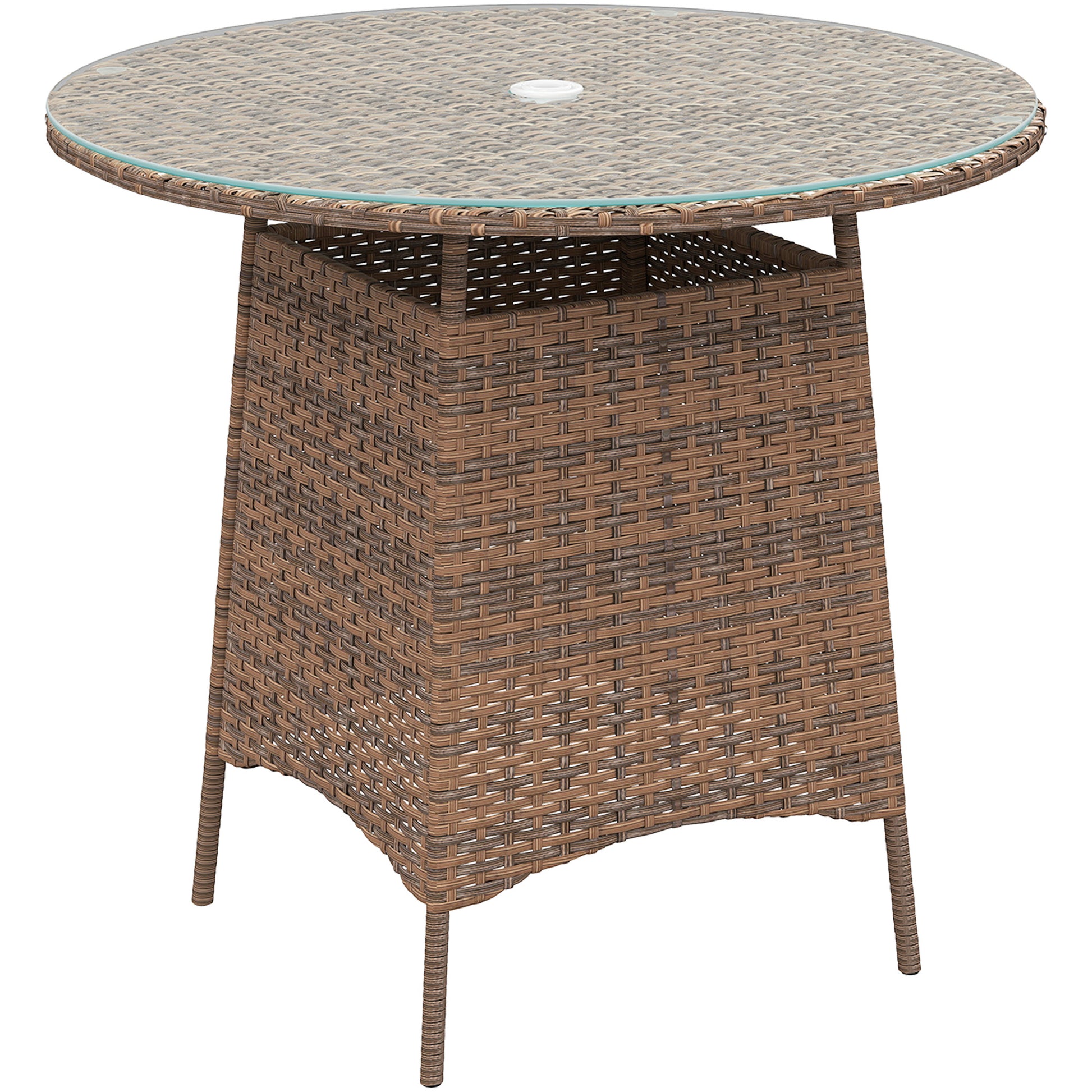 Wicker Garden Rattan Table