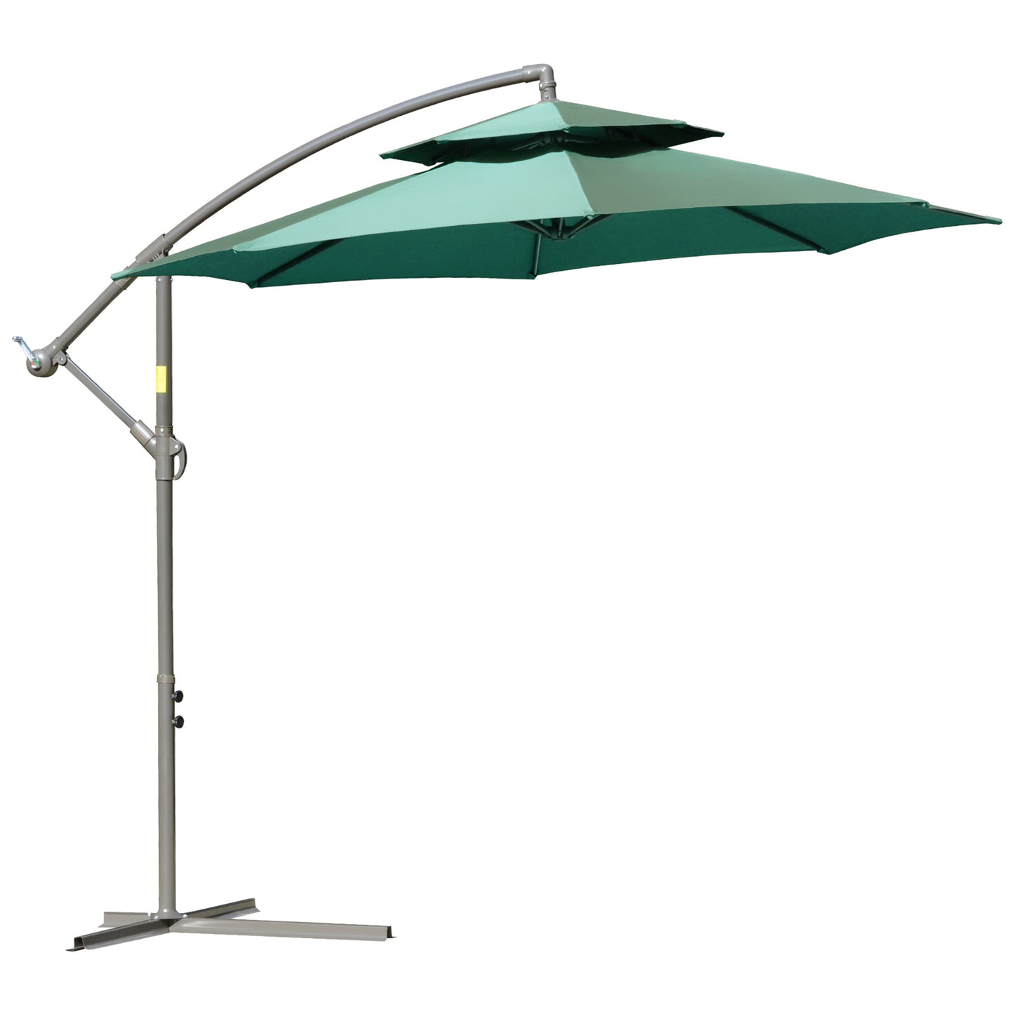 2.7m Banana Parasol Cantilever Umbrella with Crank Handle