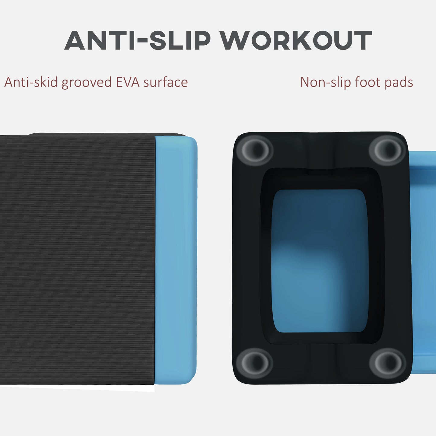 Adjustable Fitness Stepper, with Non-Slip Surface, for Home, Gym