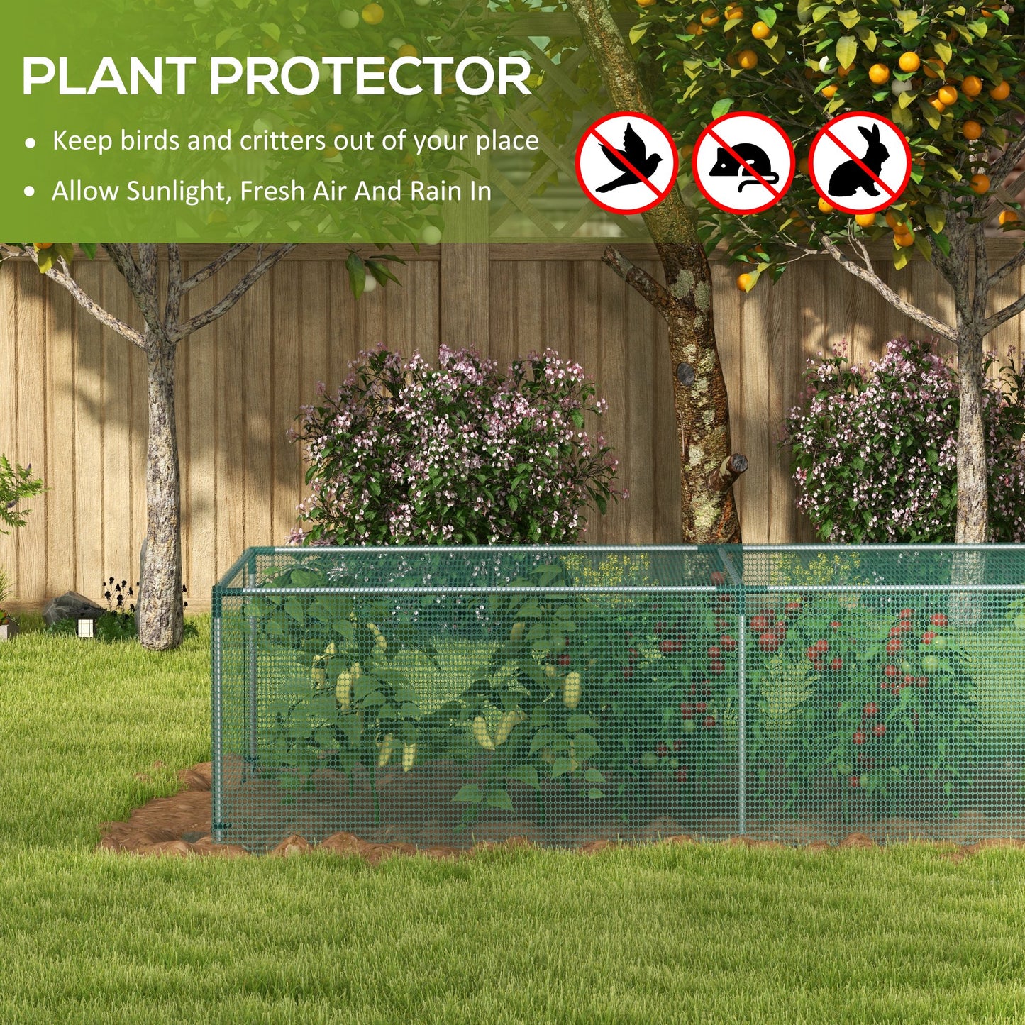 8' x 4' Plant Protection Cage, with Door
