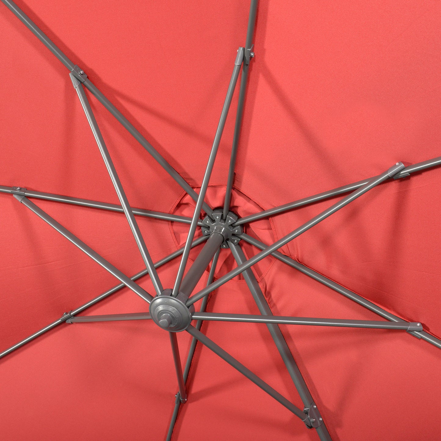 3 x 3(m) Cantilever Parasol with Cross Base Crank Handle