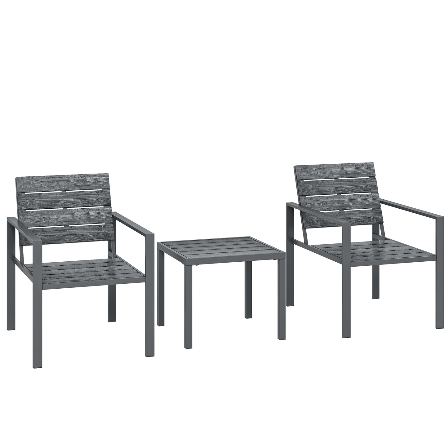 3 Pieces Garden Bistro Set for 2