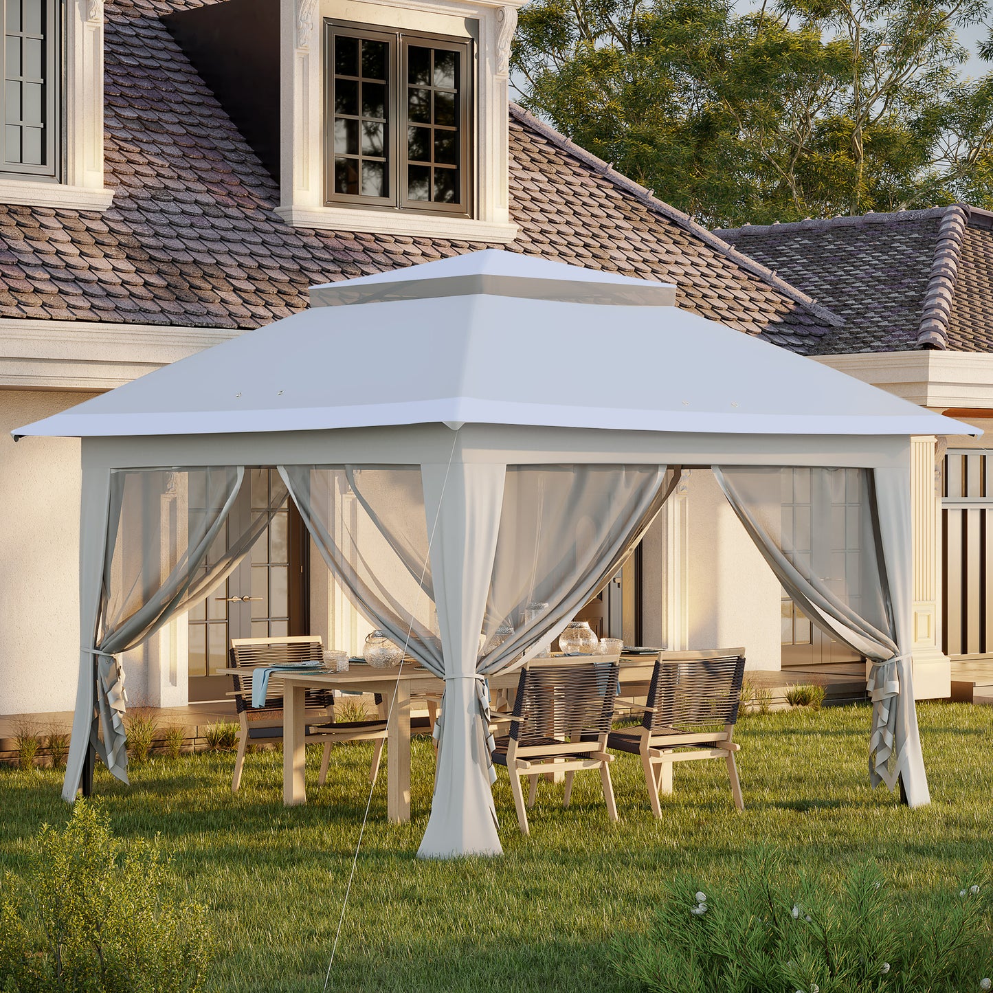 3.6 x 3.6 m Pop up Gazebo with Netting