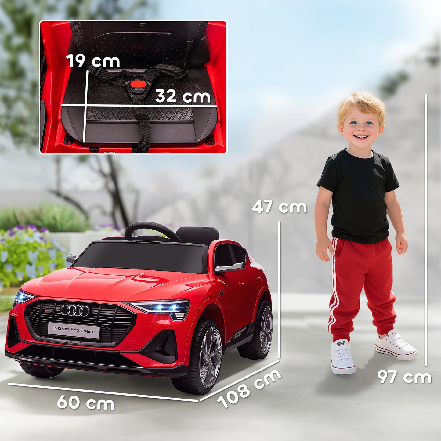 Audi E-tron Licensed 12V Kids Electric Ride on