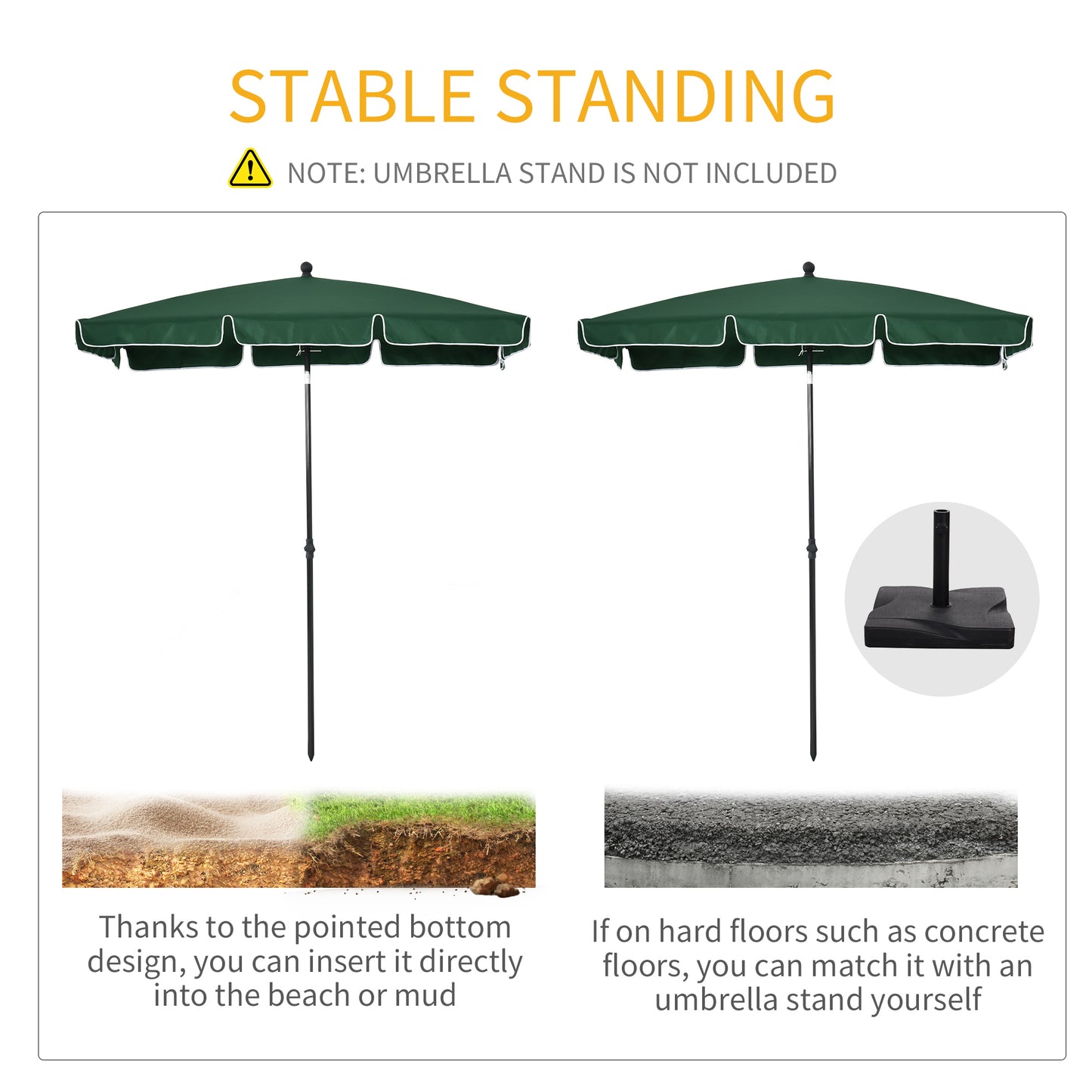 Garden Parasol Umbrella, Outdoor Market Table Umbrella