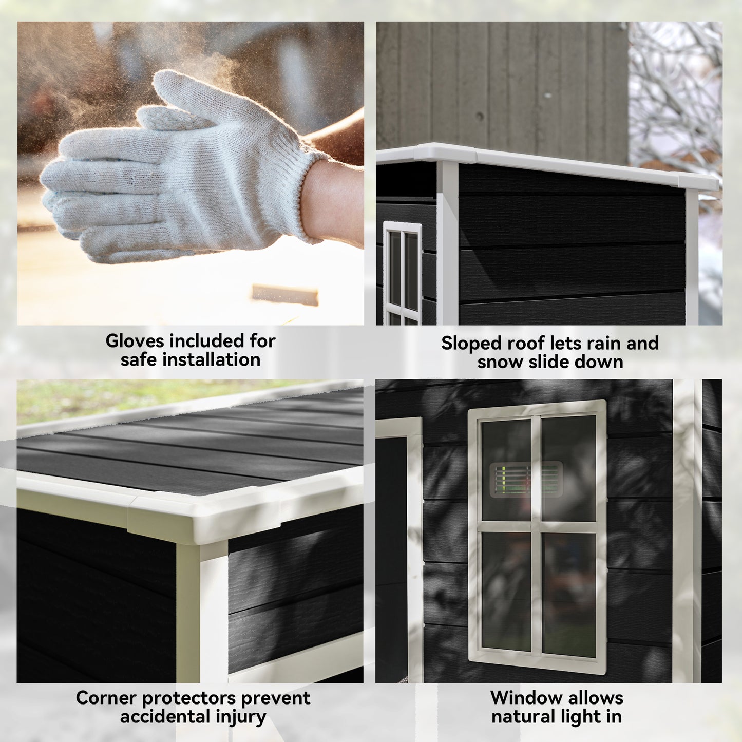 5' x 3' Garden Shed with Floor