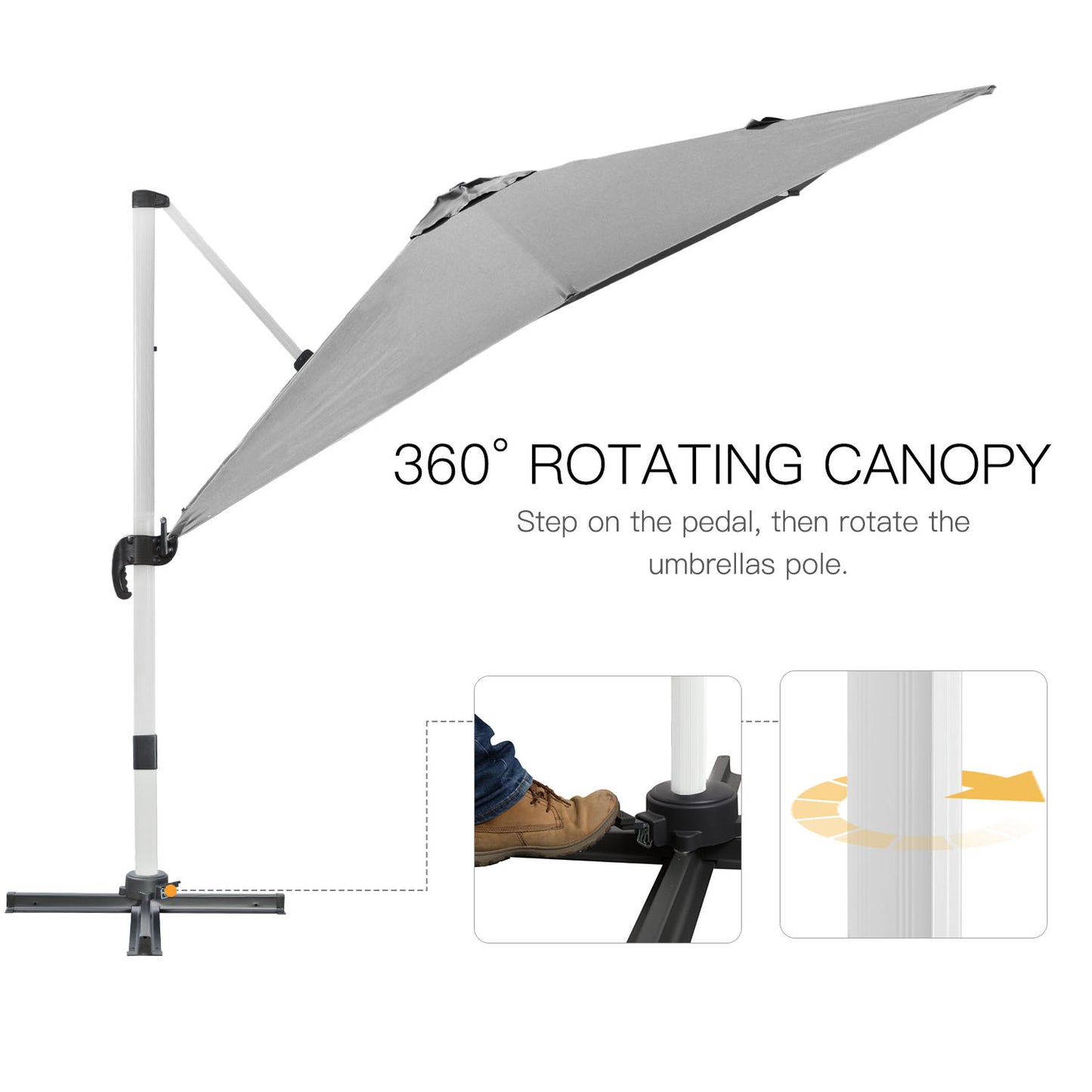 3 x 3(m) Cantilever Roma Parasol