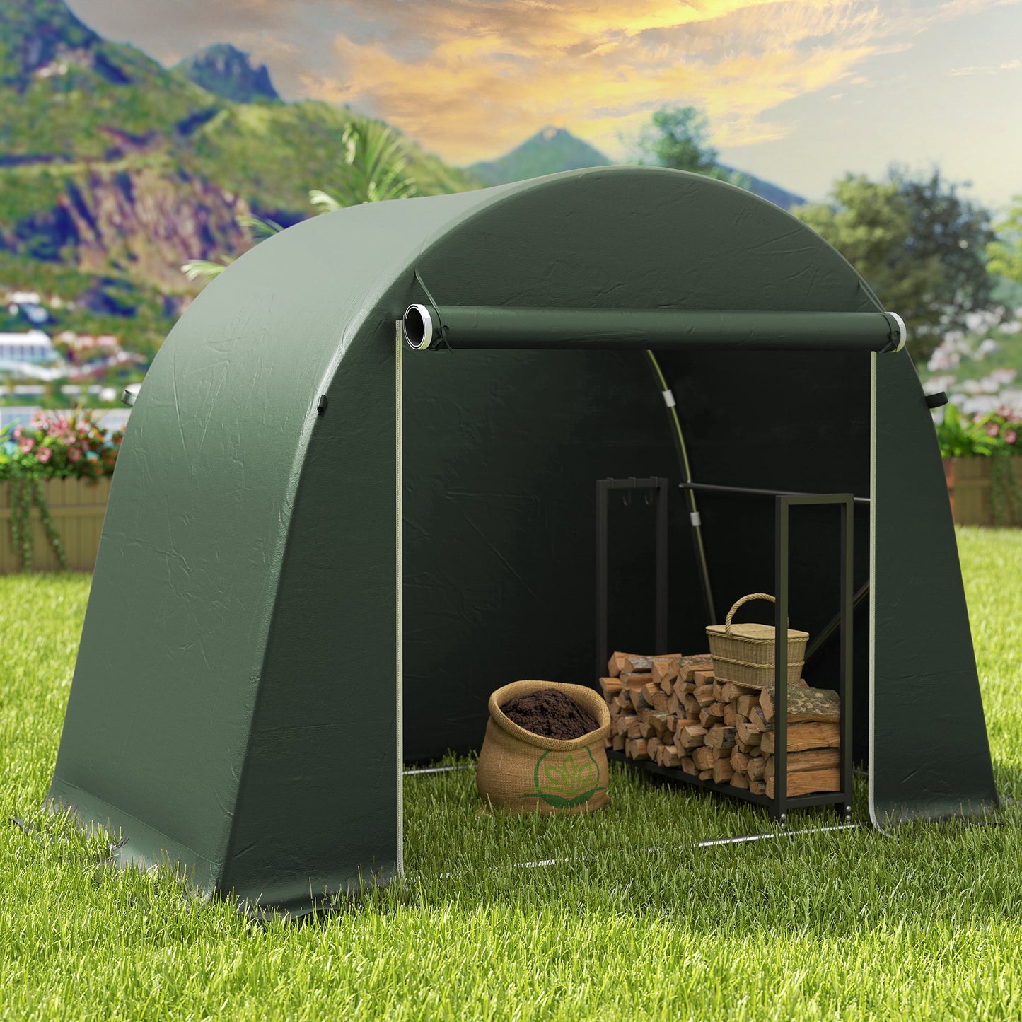 8 x 4 ft Garden Storage Tent