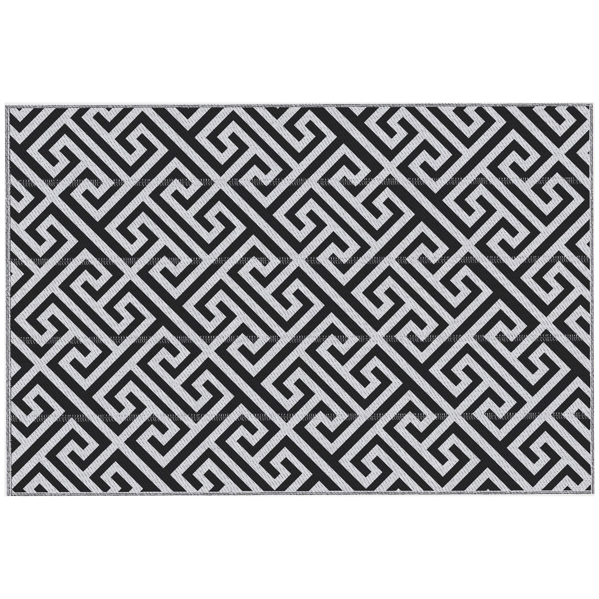 182 x 274 cm(6x9ft) Outdoor Rug Reversible Mat Plastic Straw Rug