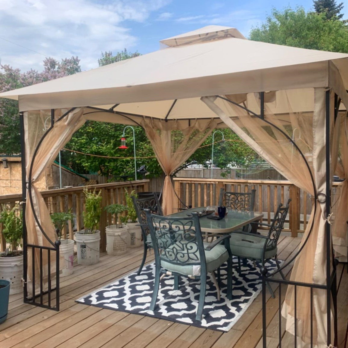 3 x 3(m) Garden Gazebo Patio Party Tent Shelter Outdoor Canopy