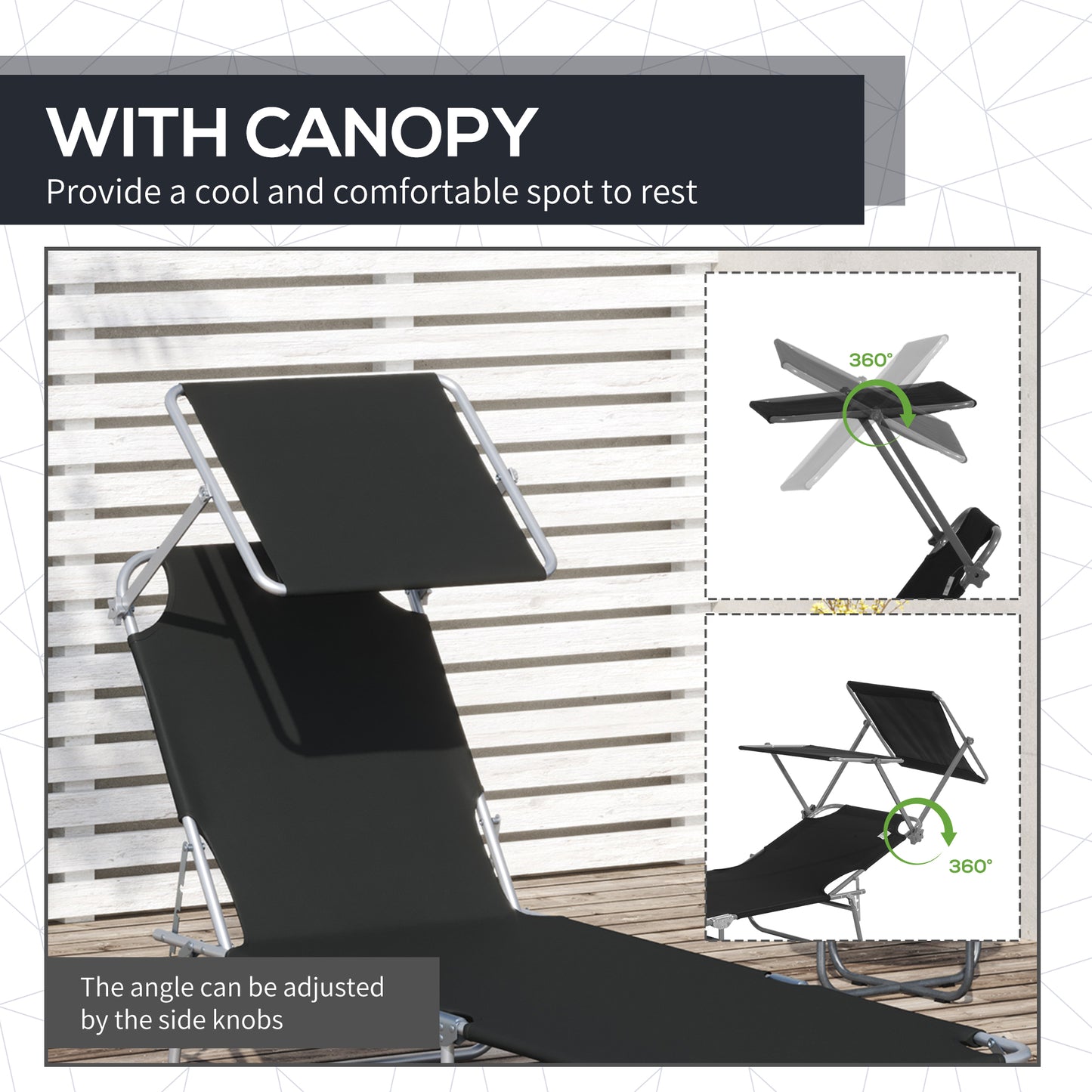 Outdoor Foldable Sun Lounger (1)