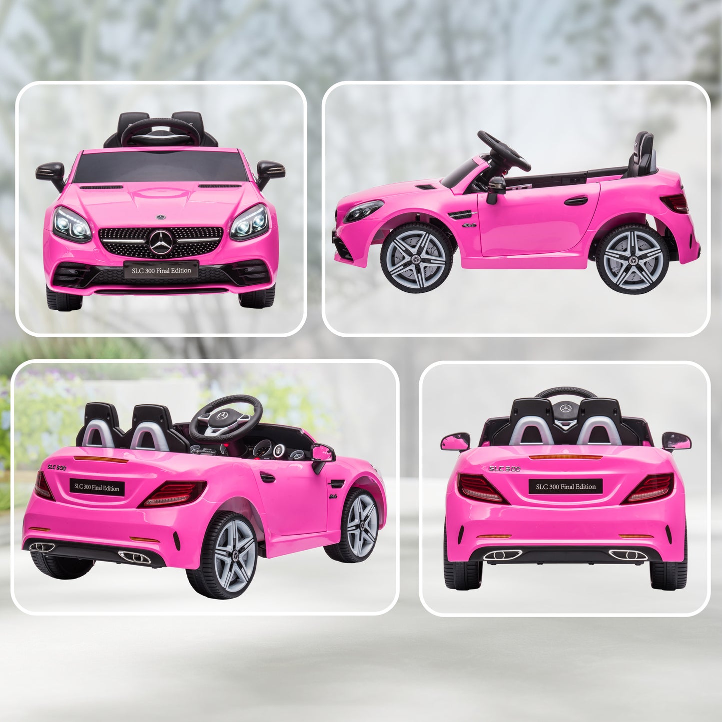 Benz SLC 300  Licensed 12V Kids Electric Ride On, with Music