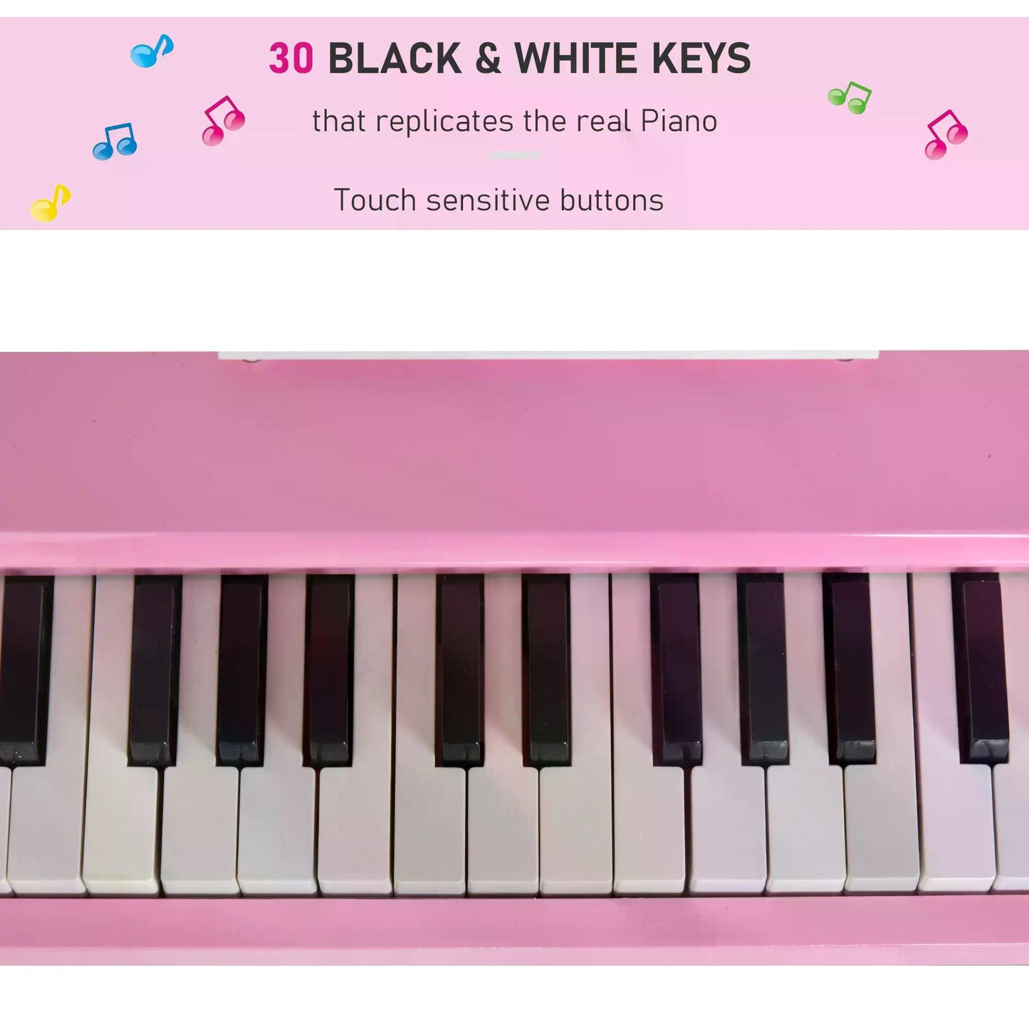 30 Keys Mini Kids Piano for Child with Music Stand