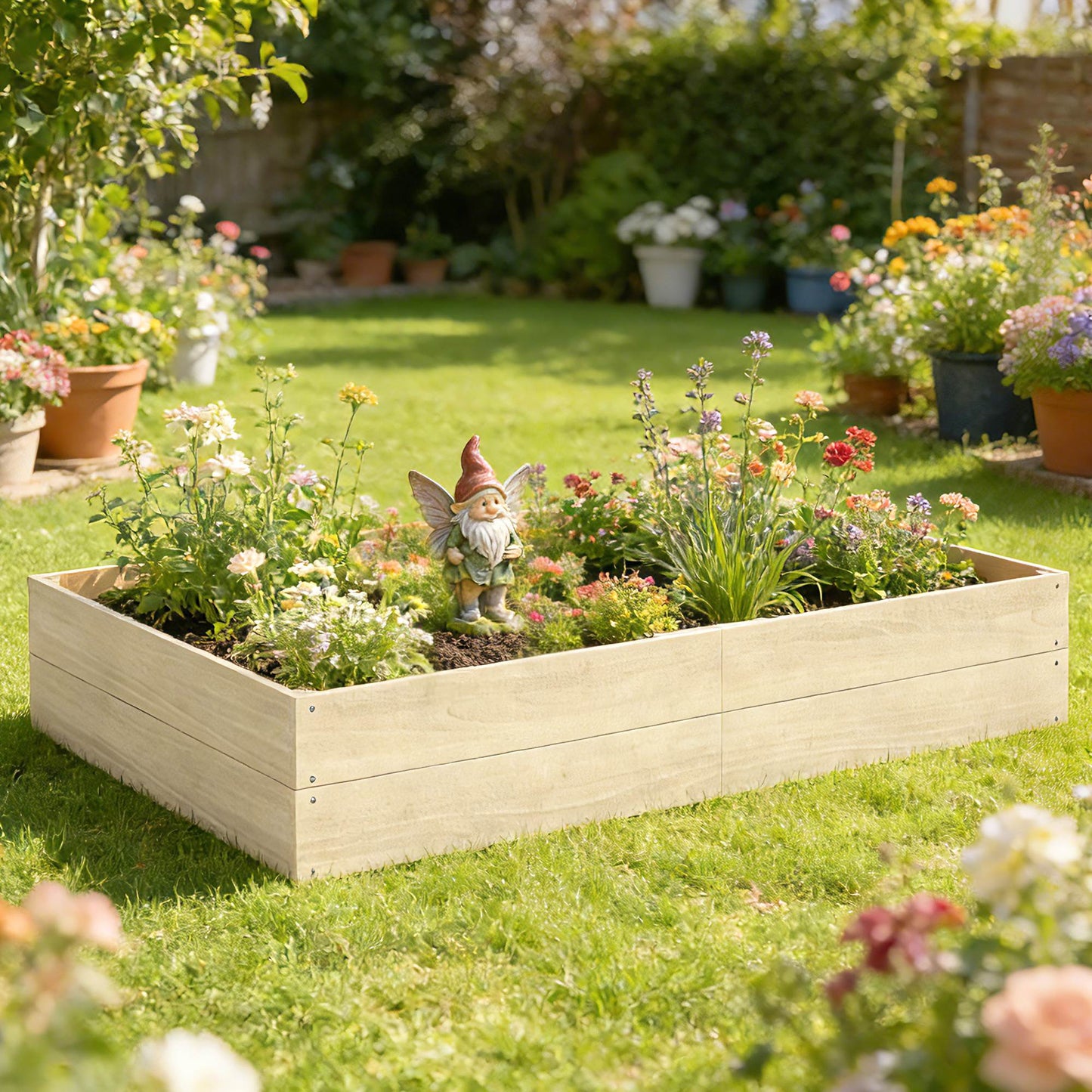 Wooden Raised Bed for Garden