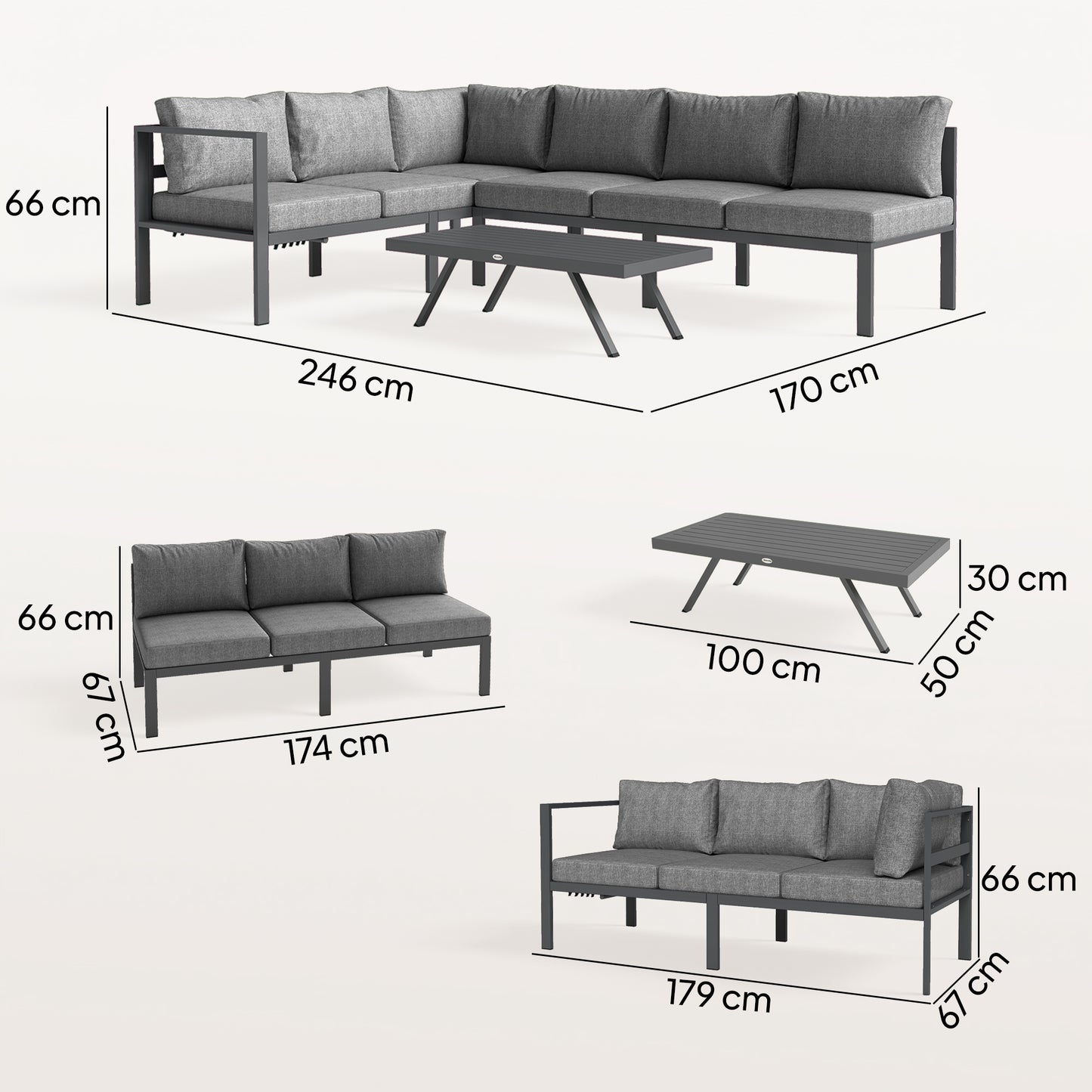 3 Pieces Garden Furniture Set (1)