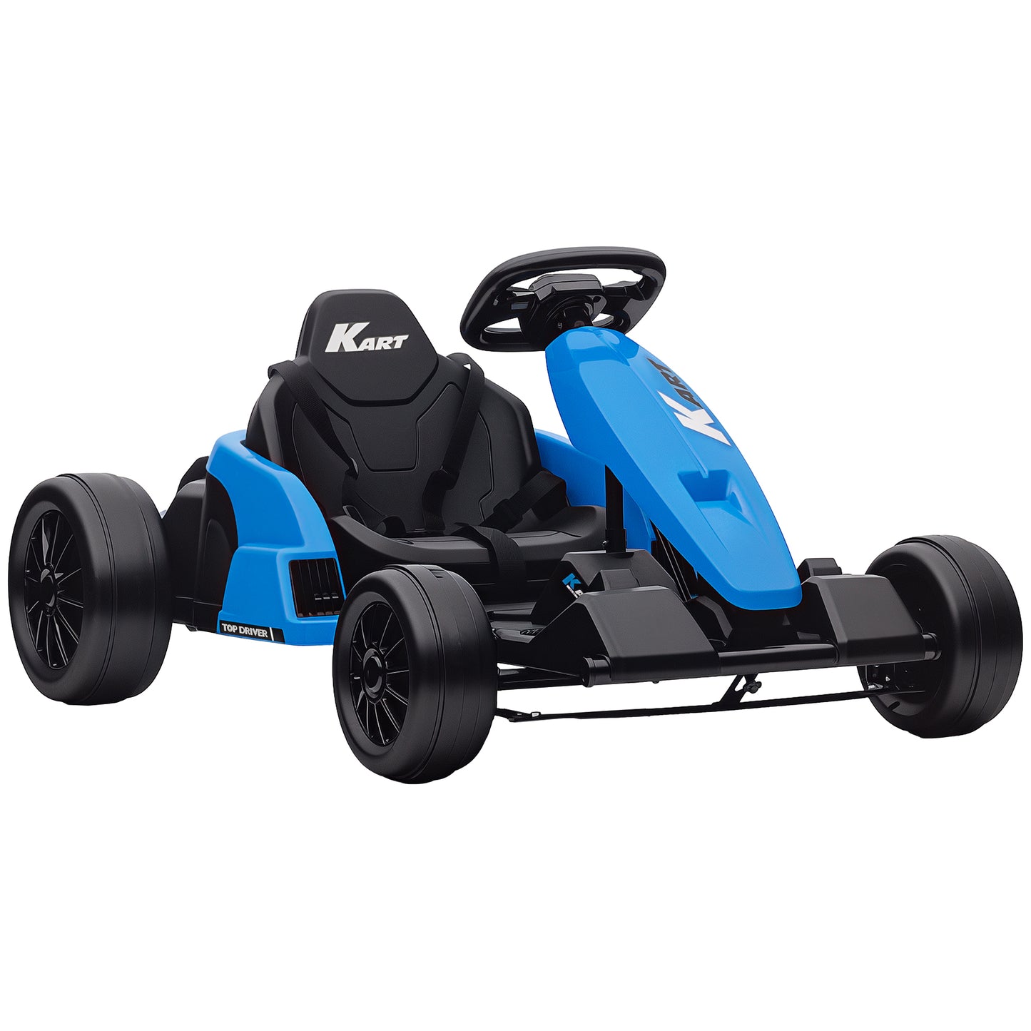 24V Electric Go Kart, Drift Kart with Adjustable Seat, Slow Start