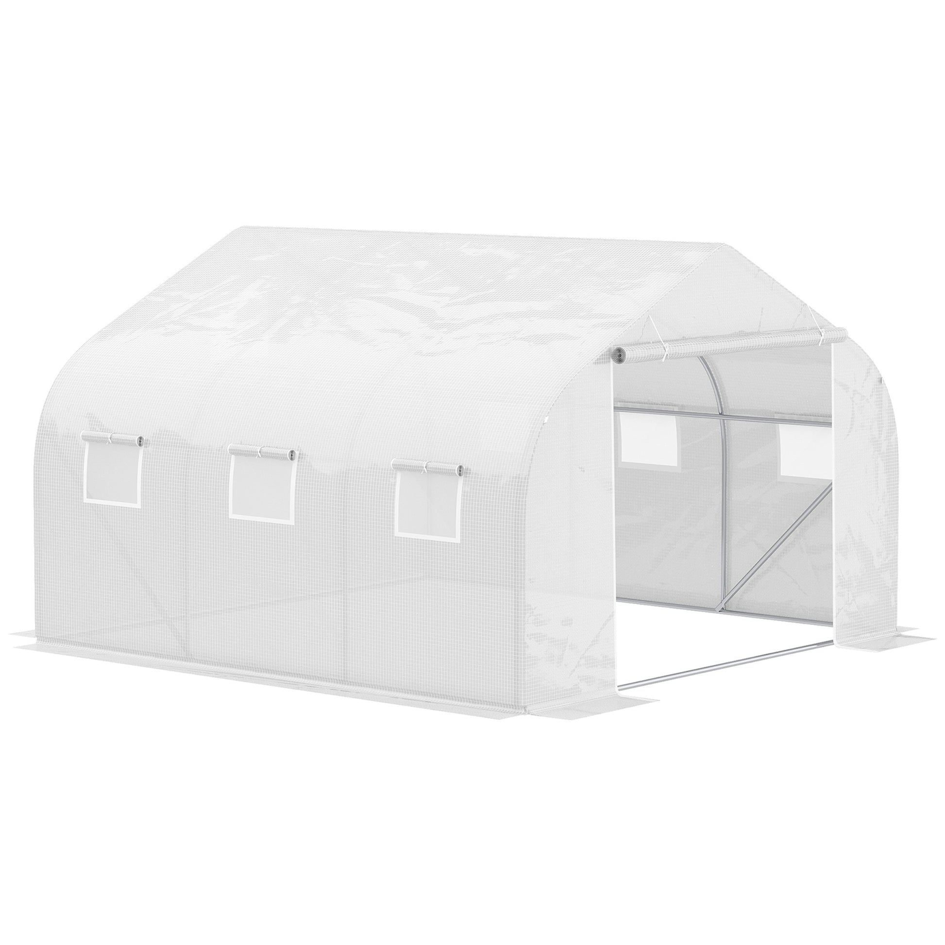 Walk-In Polytunnel Greenhouse Warm House Garden Tunnel Shelter