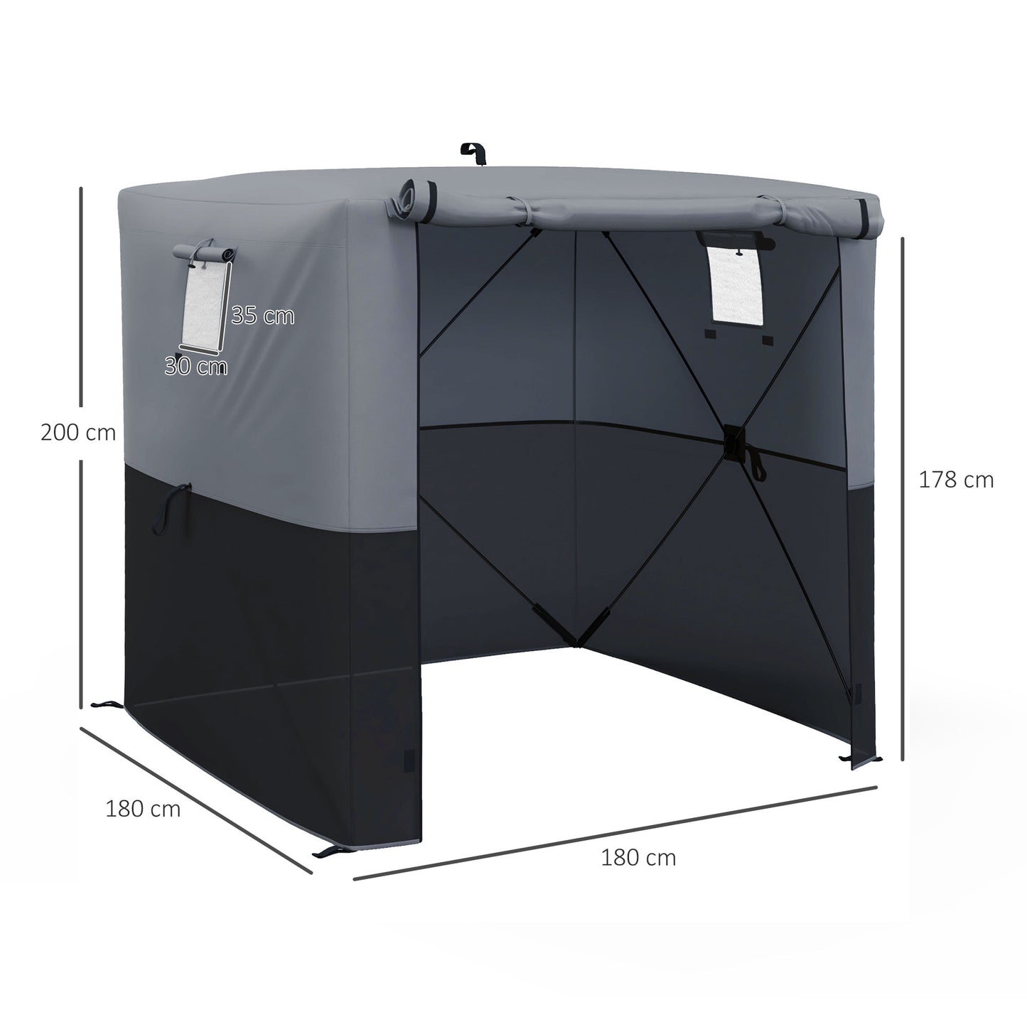 2 x 2m Pop-Up Gazebo, with Accessories