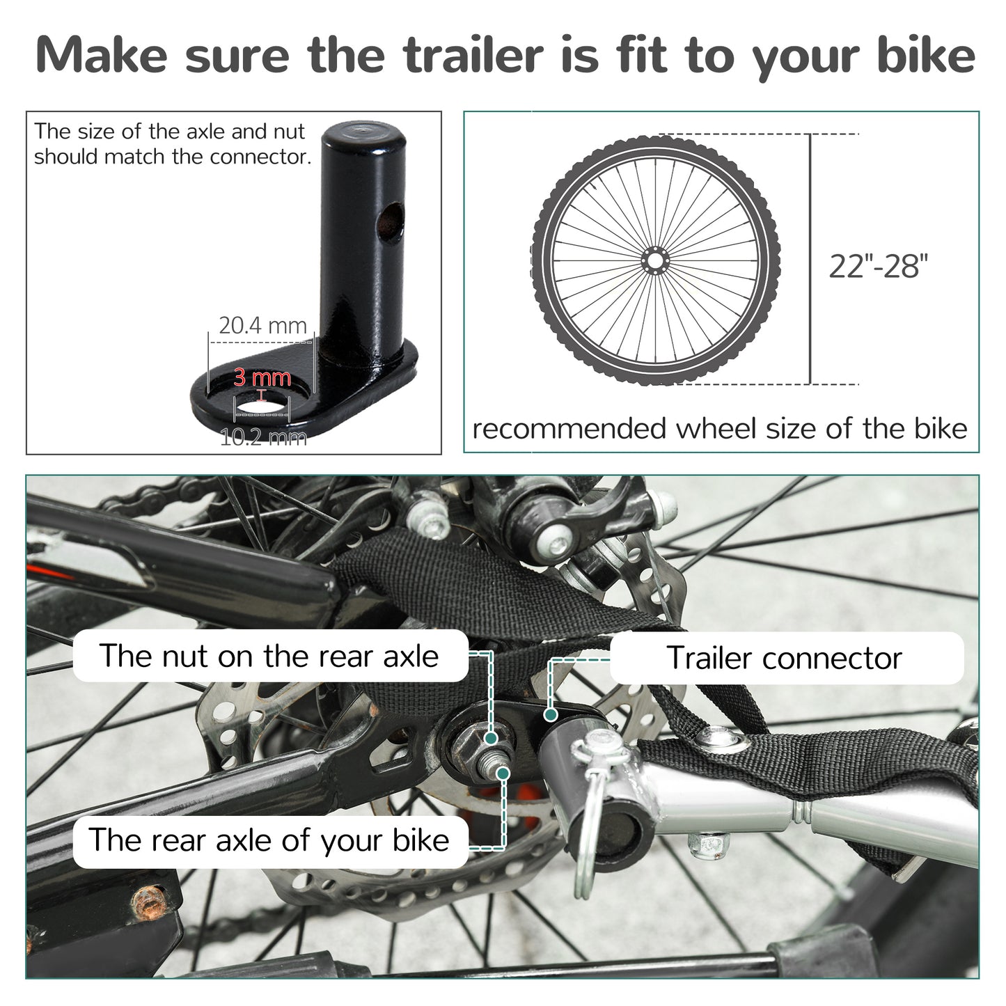 2 Seat Bike Trailer Bicycle wagon (1)