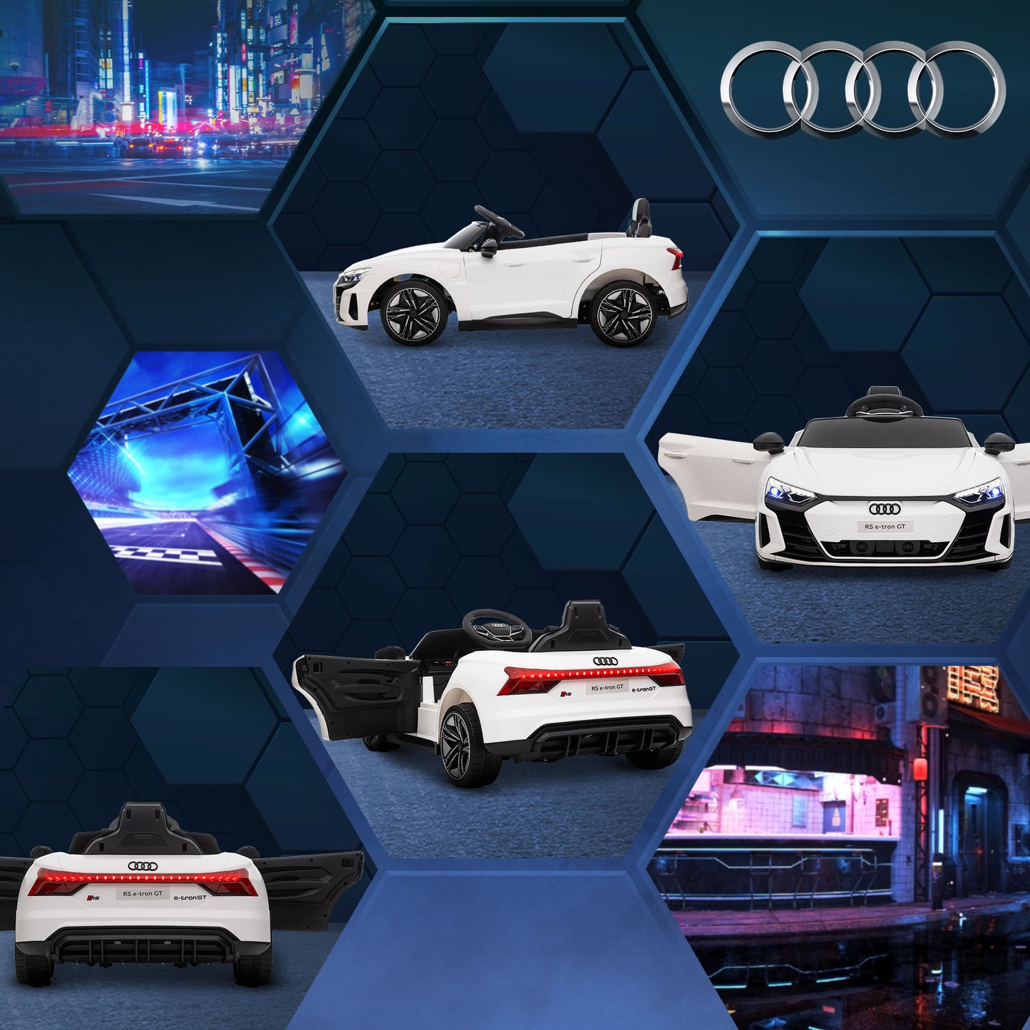 Audi Licensed 12V Kids Electric Ride-On, with Remote Control