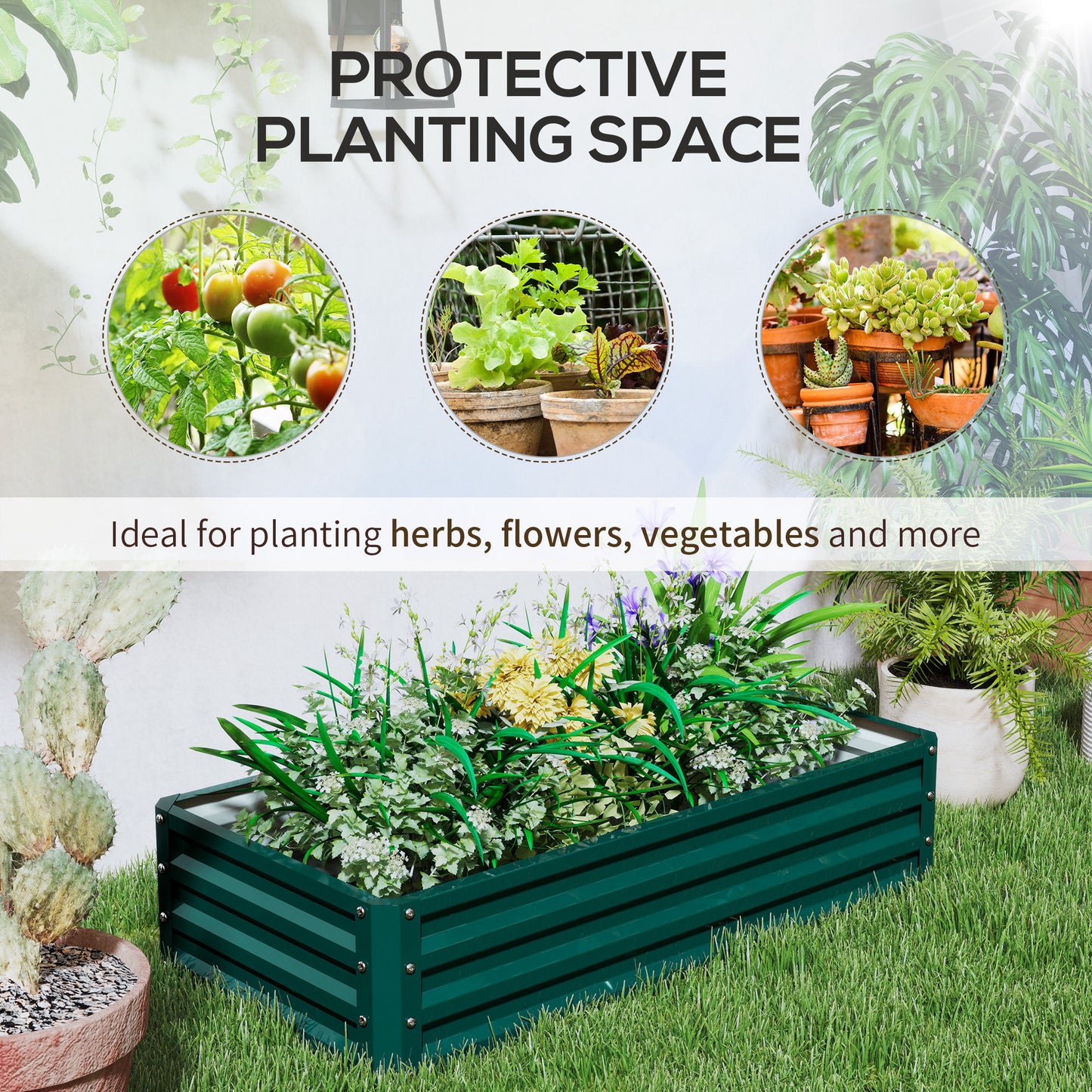 Set of 2 Raised Beds for Garden (1)