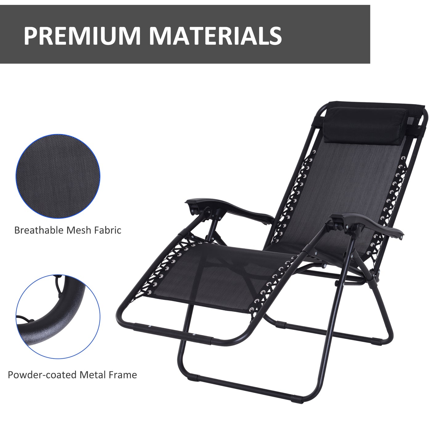Zero Gravity Chair Set of 2