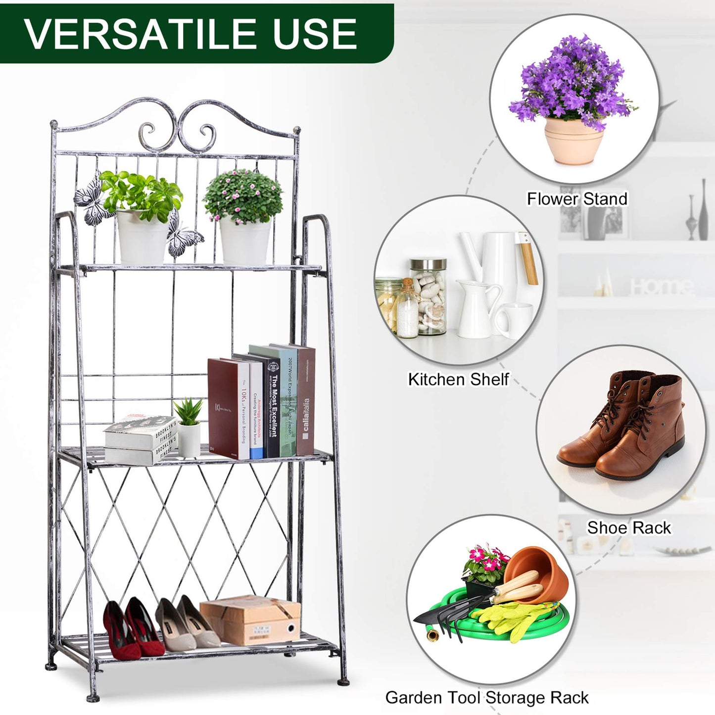 3 Tier Plant Stand Indoor Outdoor