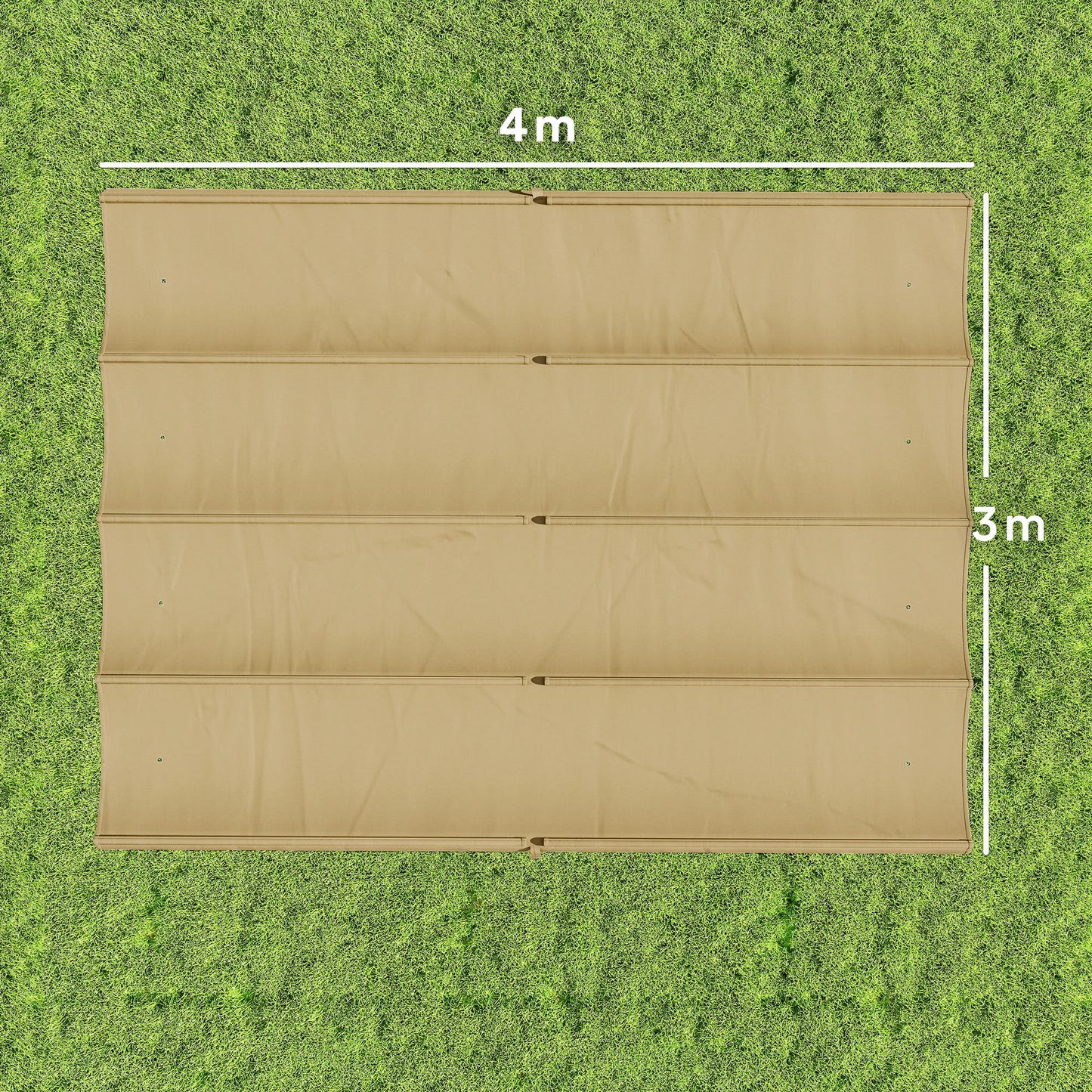 Retractable Pergola Canopy Only, 3.92 x 3.5 m