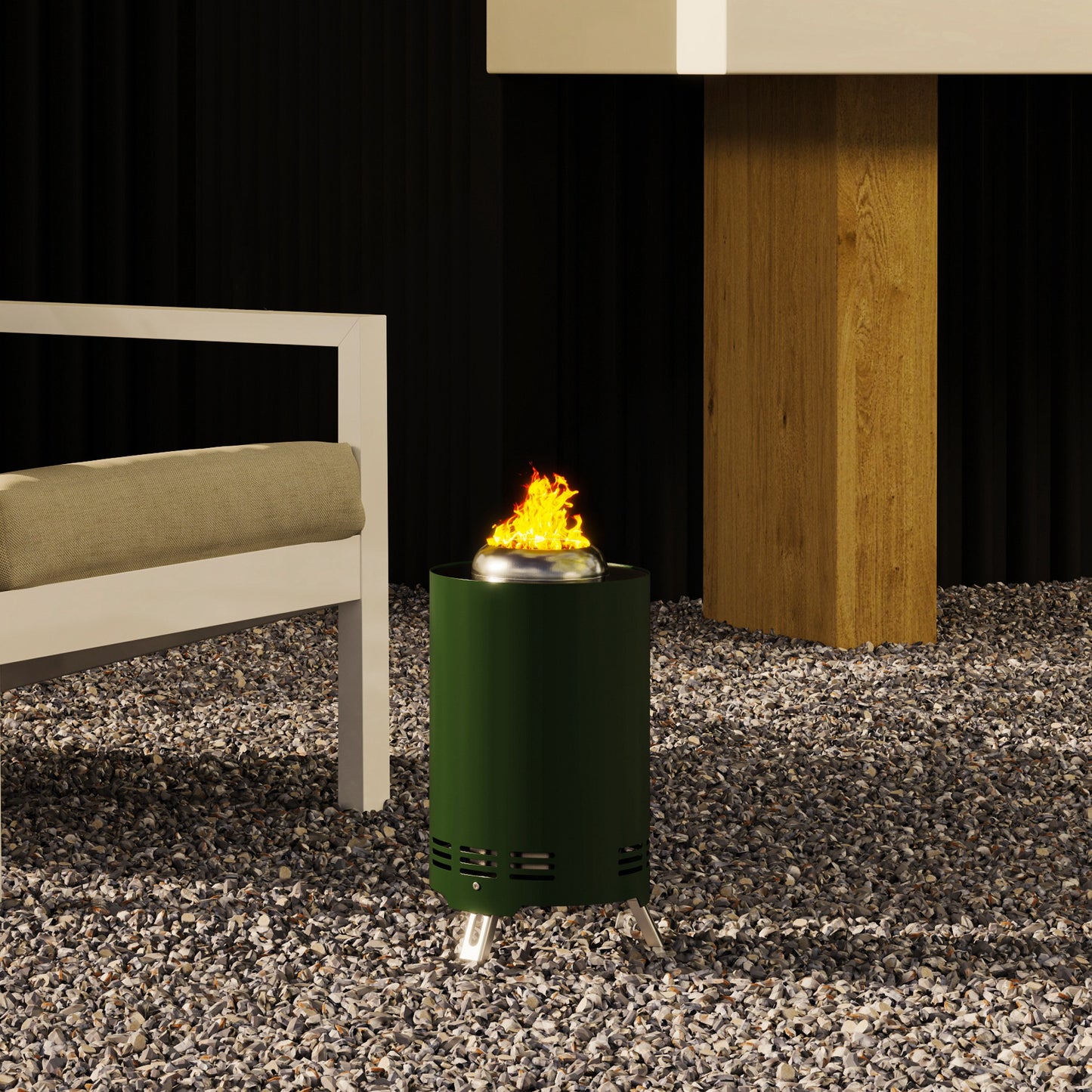 Smokeless Fire Pit, 16 x 16 cm Stainless Steel Portable Wood