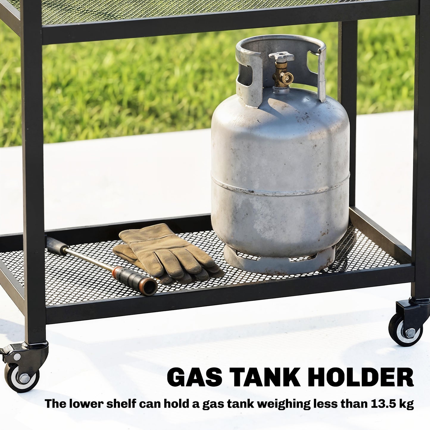 Outdoor Grill Cart with Stainless Steel Tabletop (1)