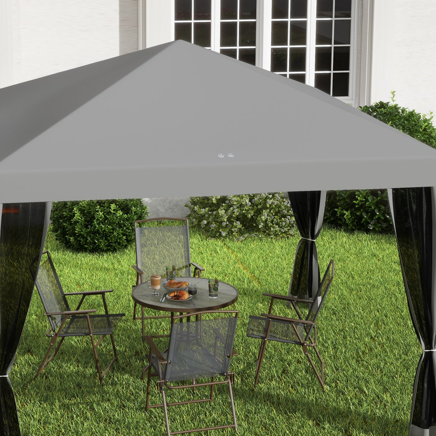 3 x 3 m Pop Up Gazebo, 420D Garden Tent Canopy