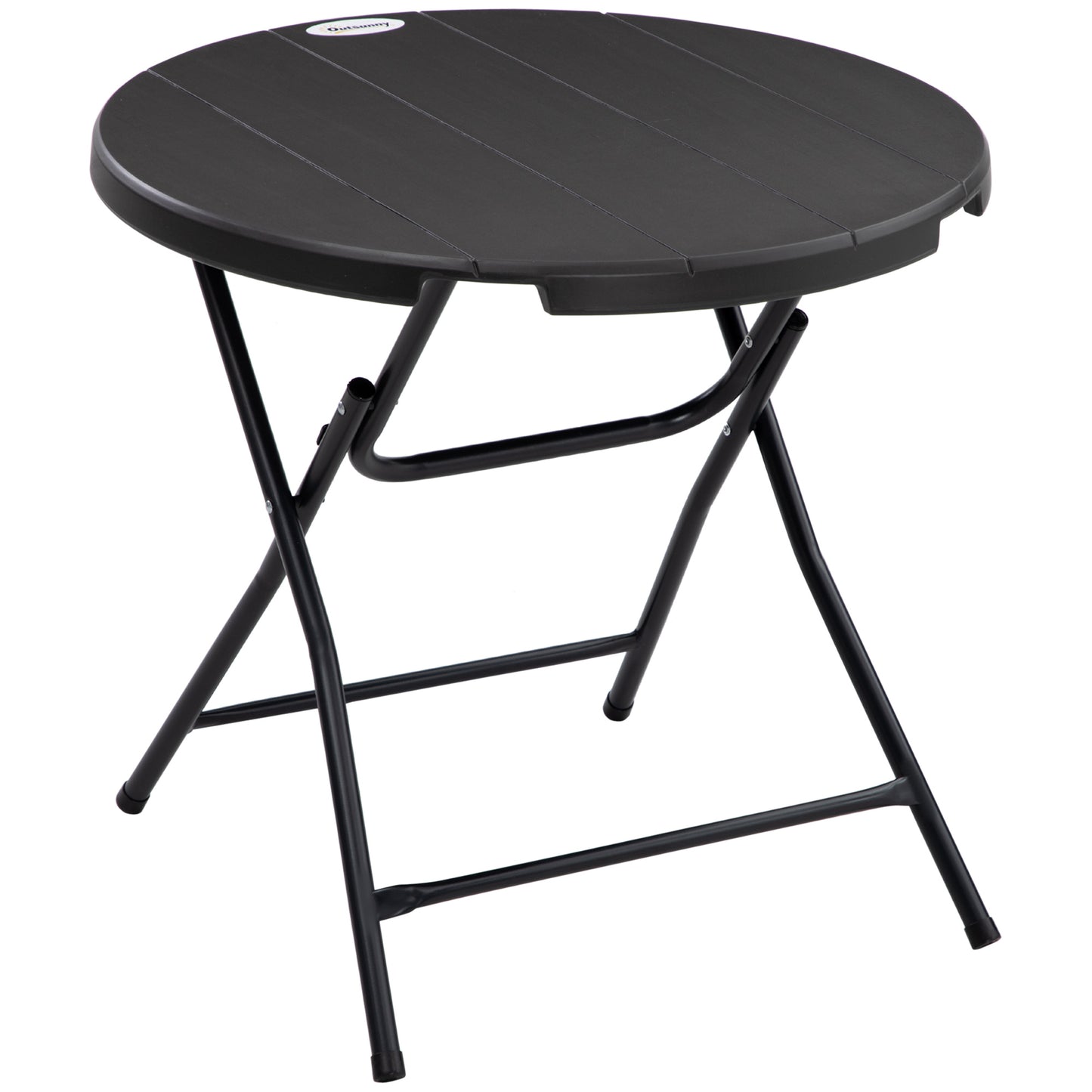 Foldable Round Garden Table for 4
