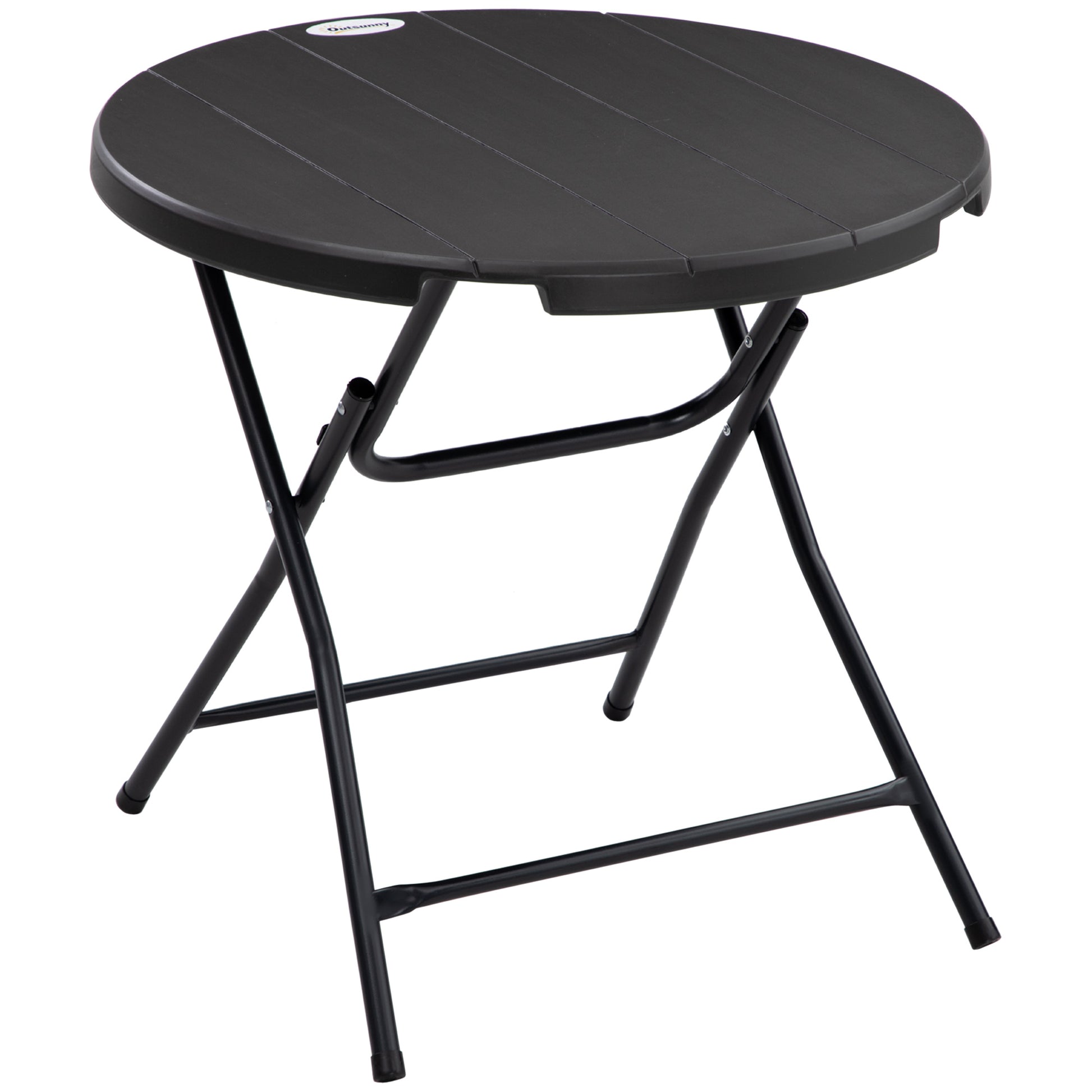 Foldable Round Garden Table for 4