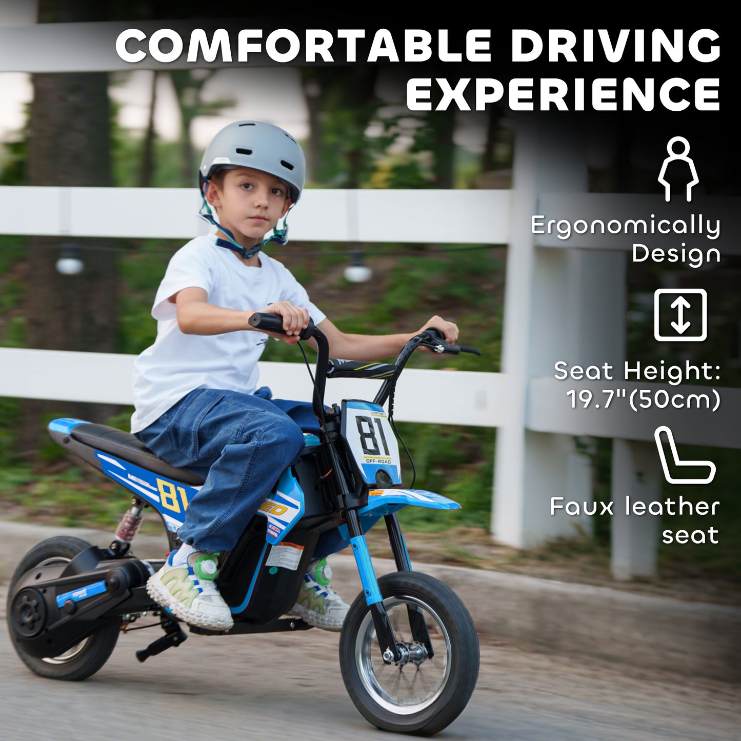Kids Electric Motorbike 3 Gearboxes Speed Ride on Motorcycle (1)