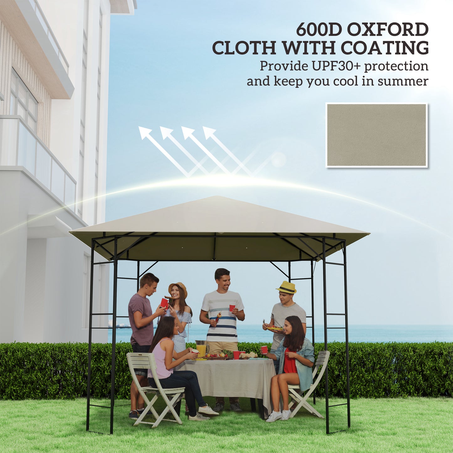3 x 3(m) Gazebo Canopy Replacement, for 01-0867
