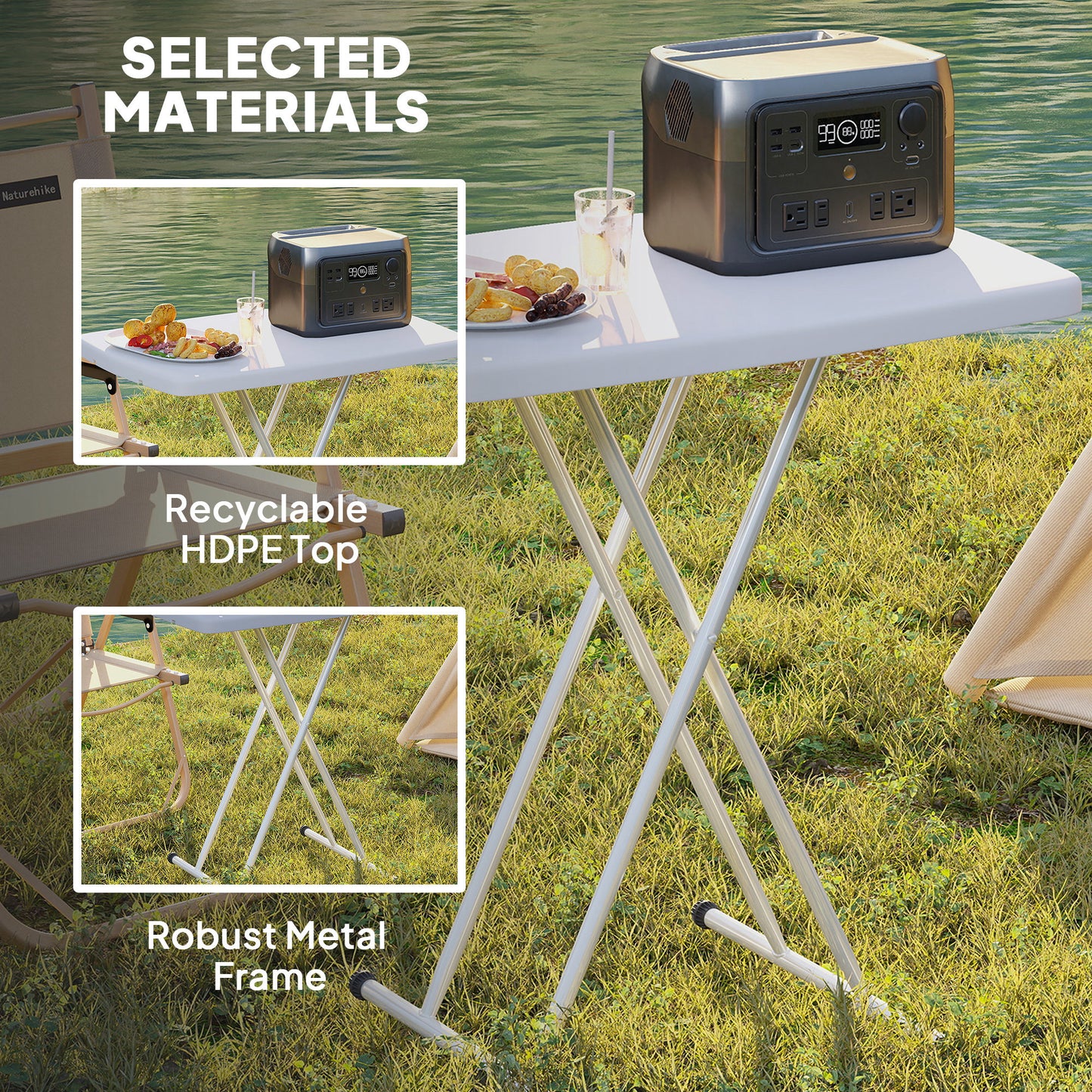 Minimal Folding Outdoor Table