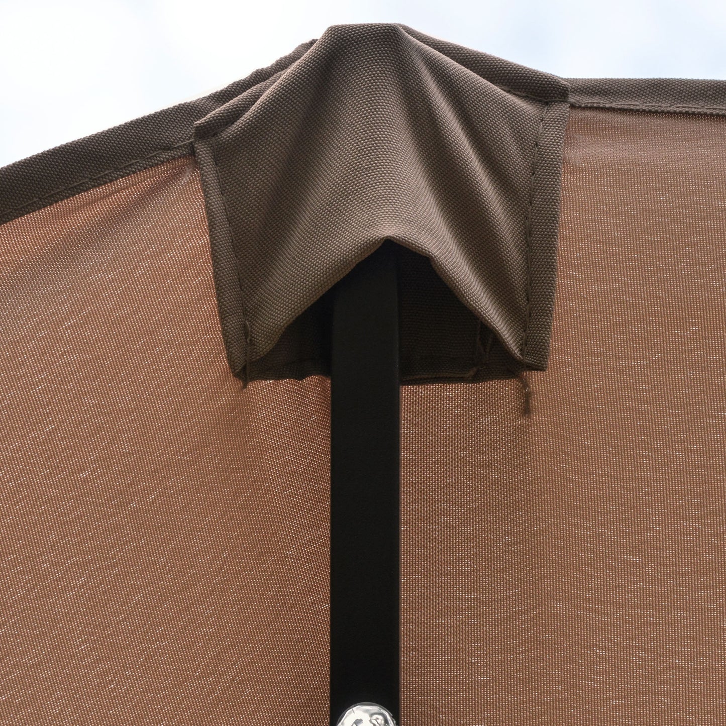 Garden Parasol 4.4m Double-Sided Sun Umbrella Patio Parasol LED