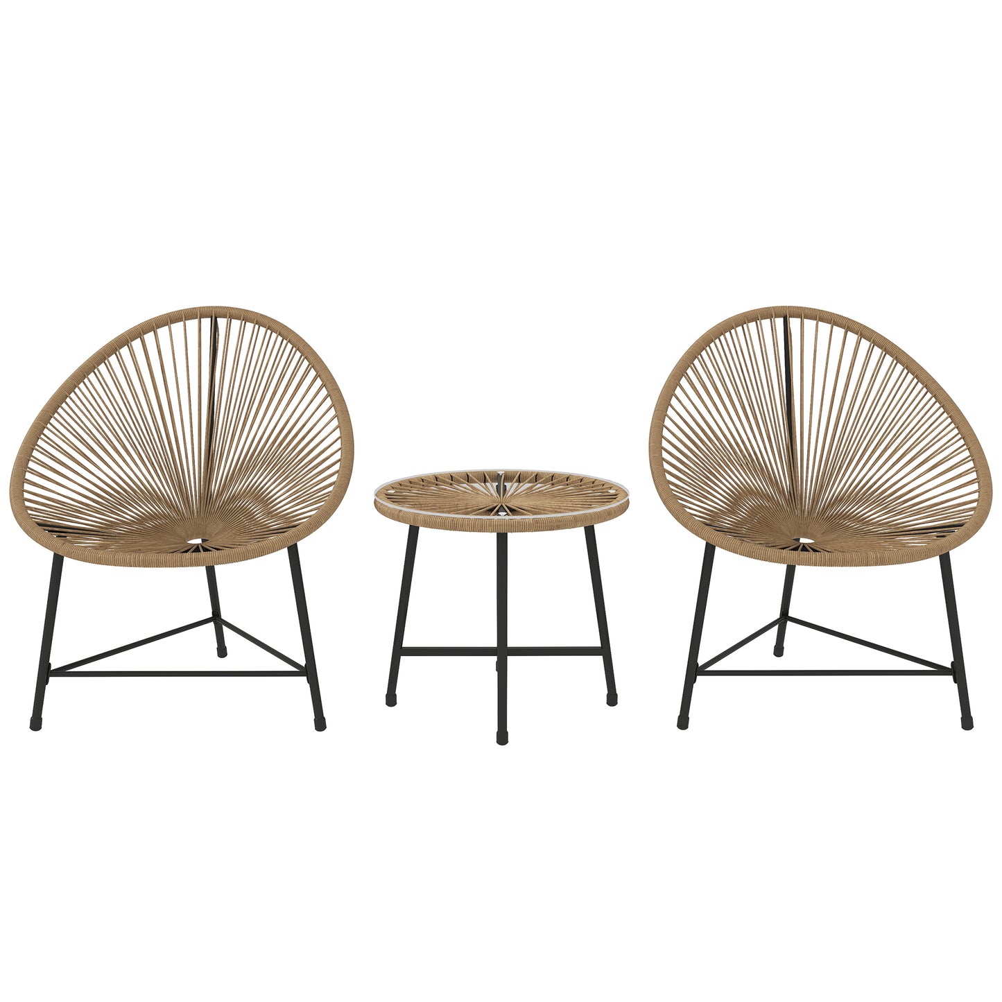 3 Pieces Rattan Bistro Set (6)