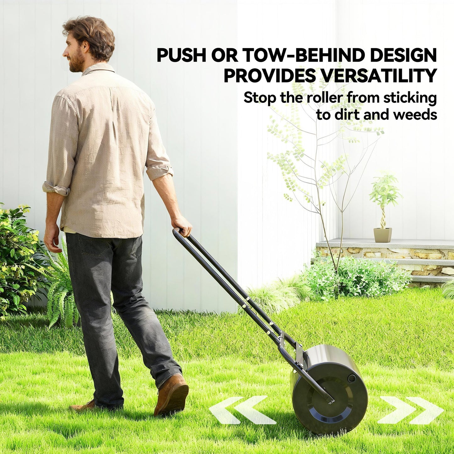 38L Fillable Cylinder Steel Lawn Roller