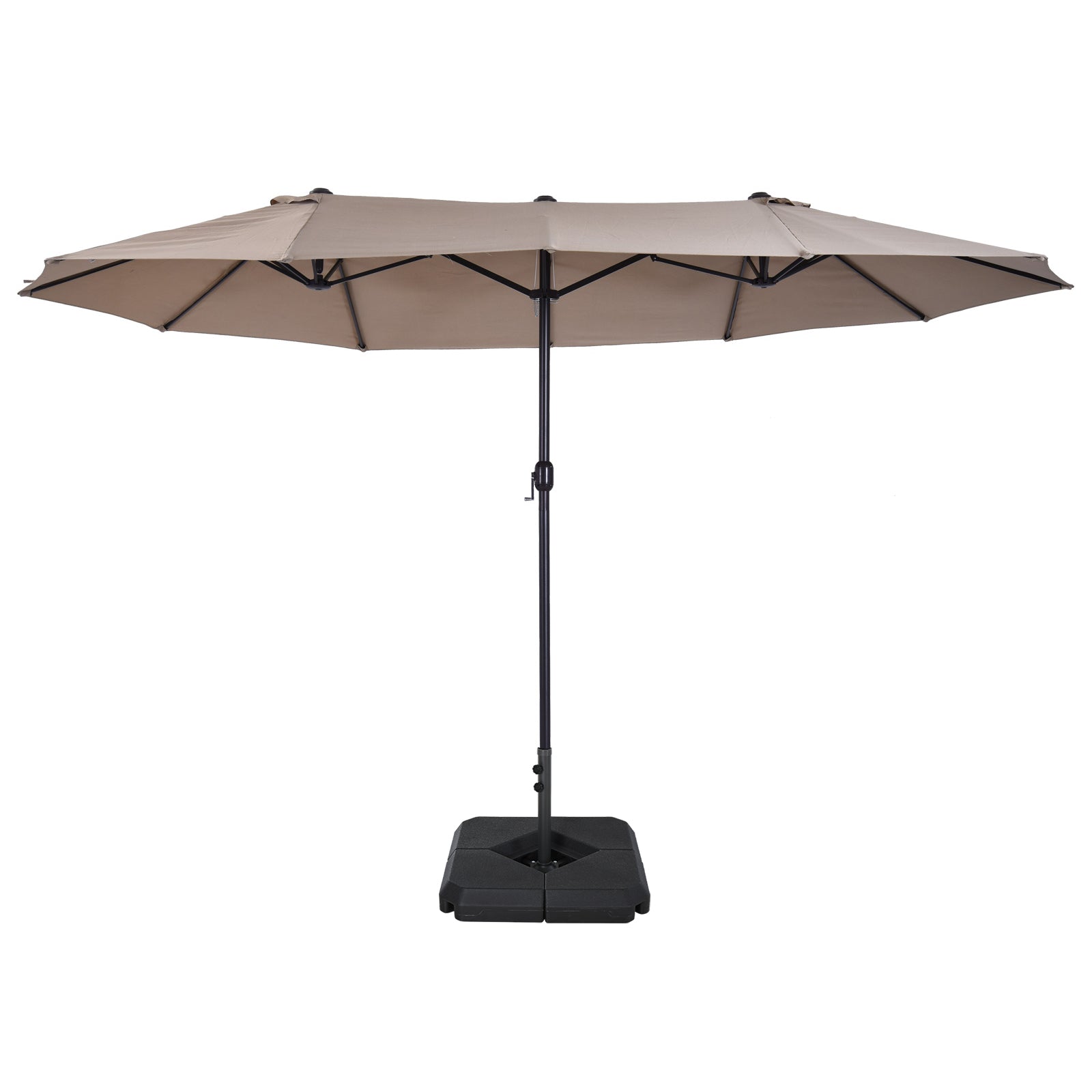 4.6m Garden Parasol Double-Sided Sun Umbrella Patio Market Shelter (1)