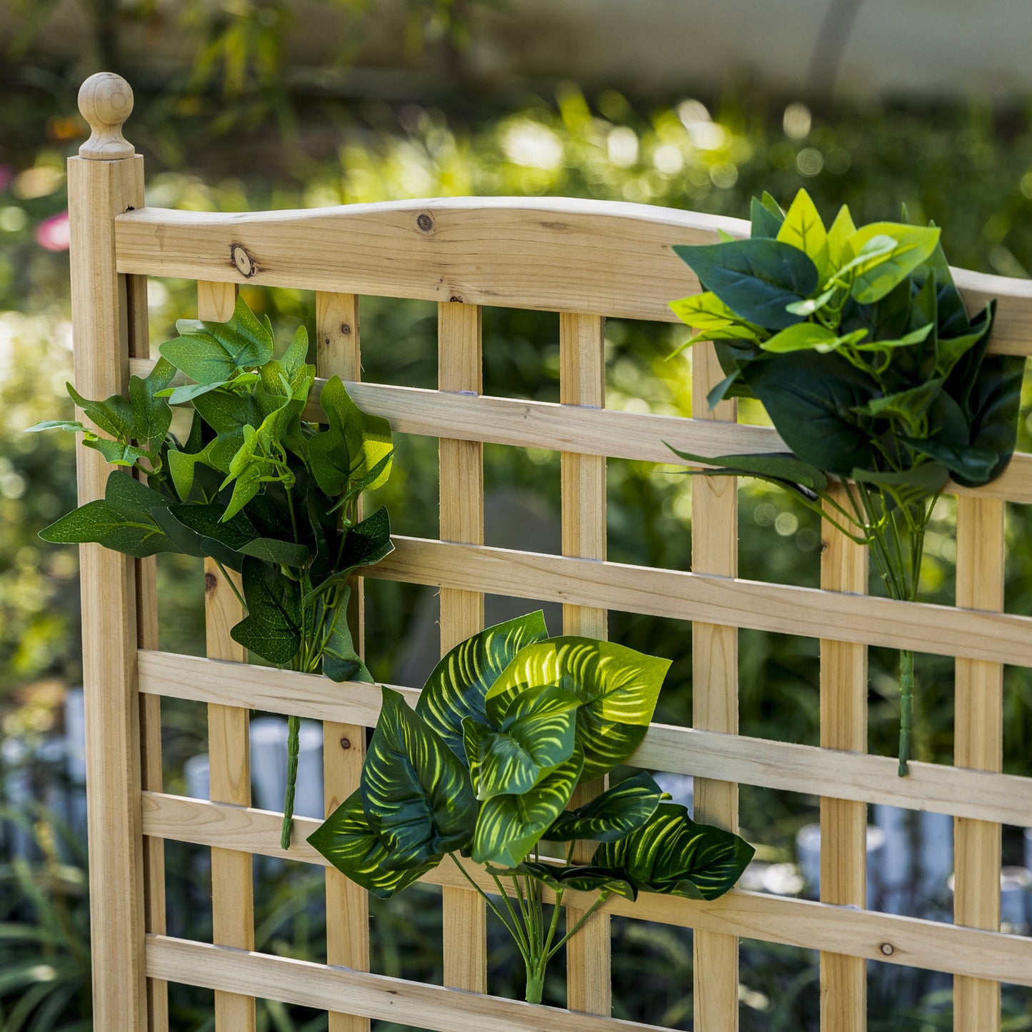 Garden Planters with Trellis for Climbing Vines