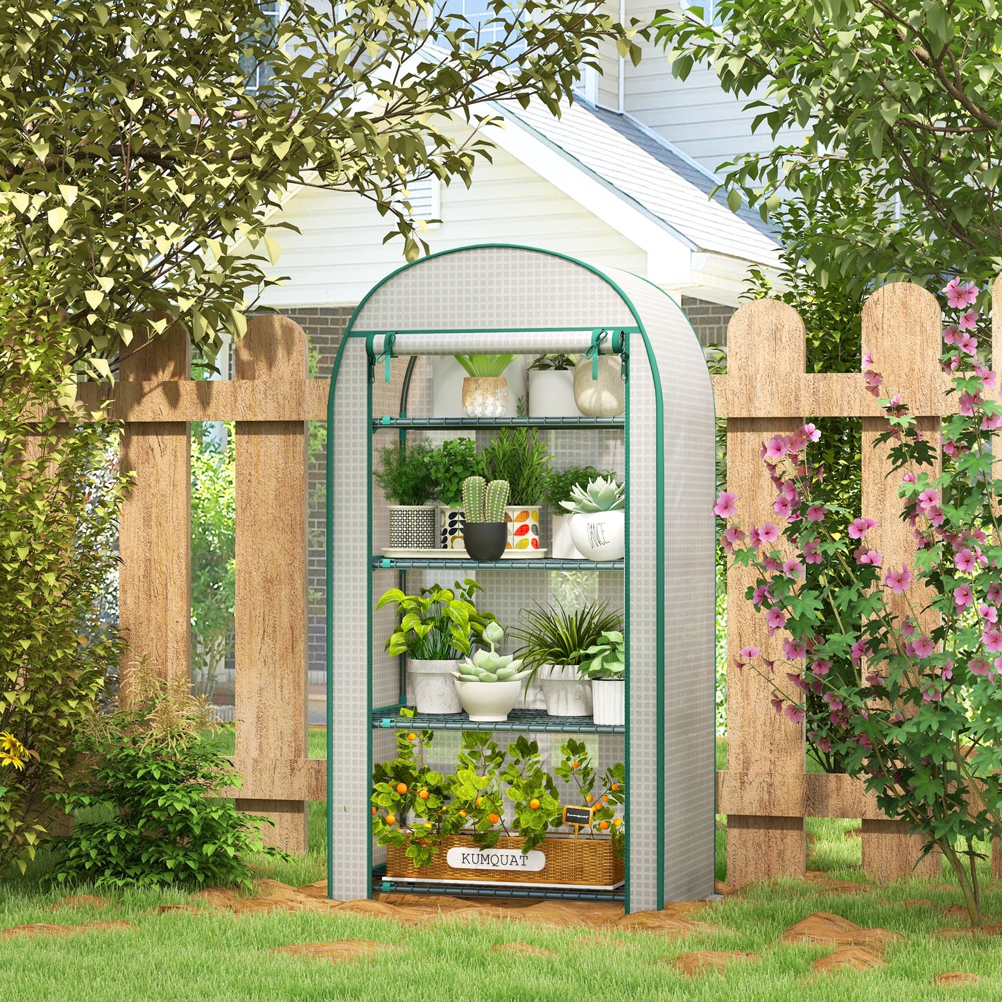 4 Tier Mini Greenhouse for Outdoor