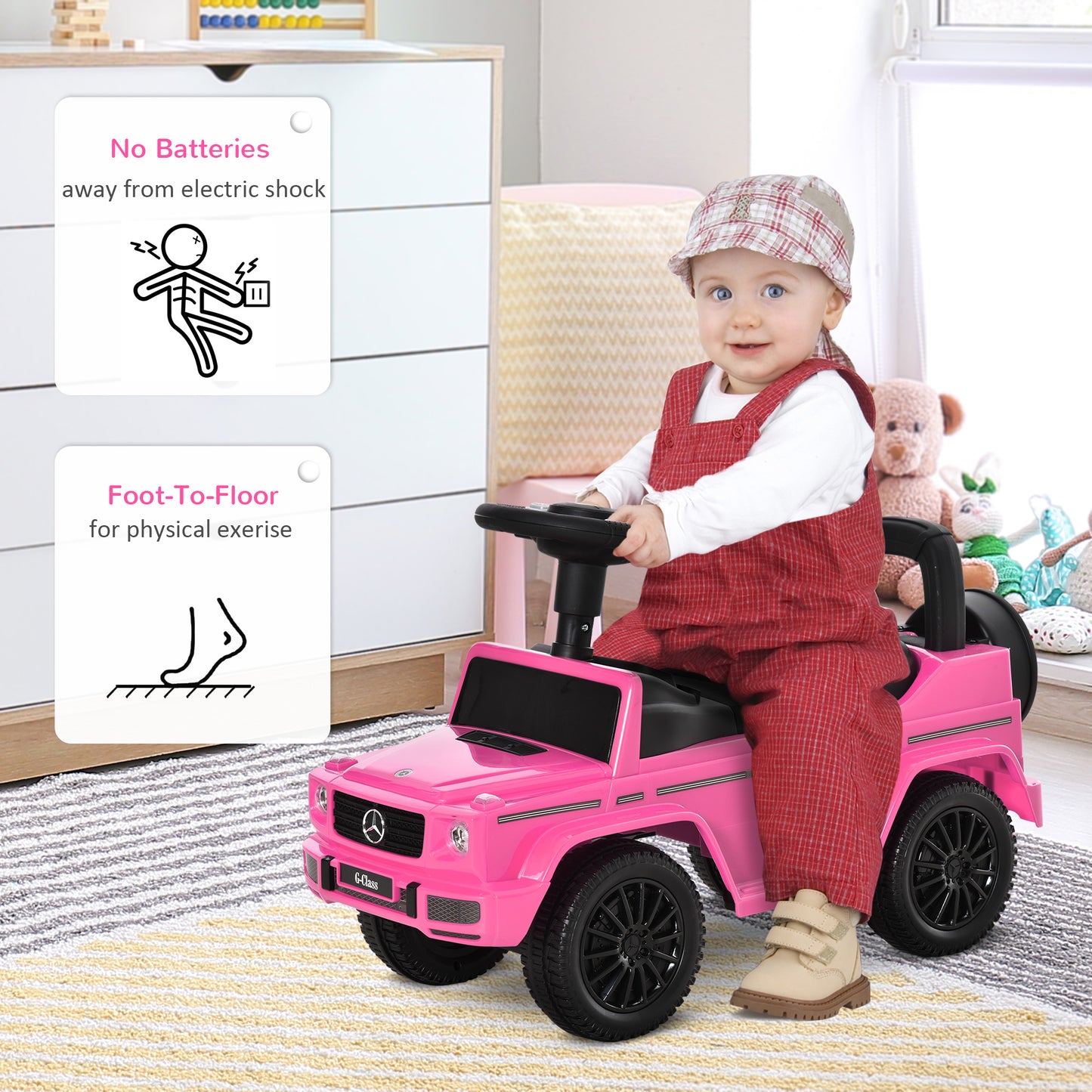3 in 1 Kids Ride On Car G350 Licensed Foot To Floor Slider Toddler (1)