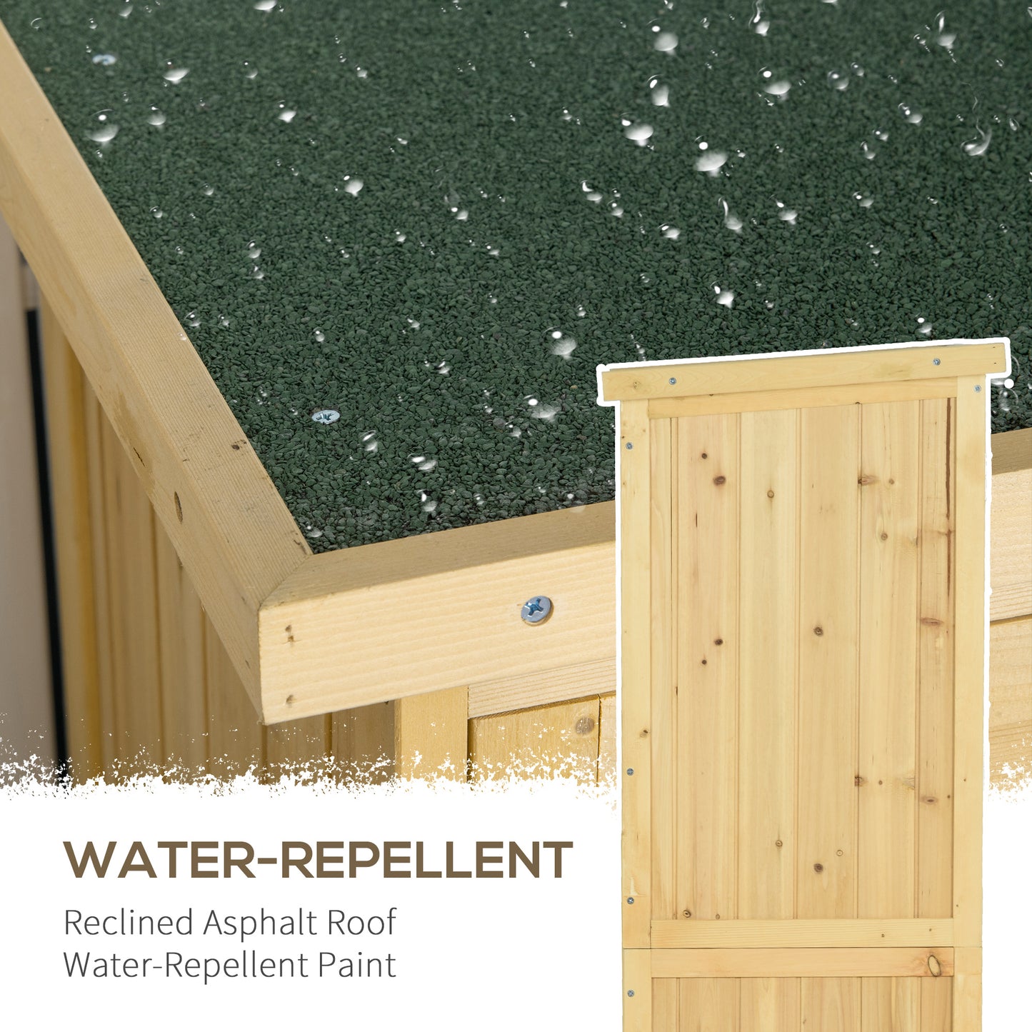 87 x 47 x 160cm Wooden Garden Shed