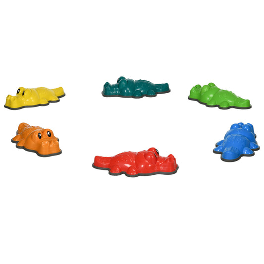 6PCs Kids Stepping Stones, Crocodile-Designed Sensory Toys