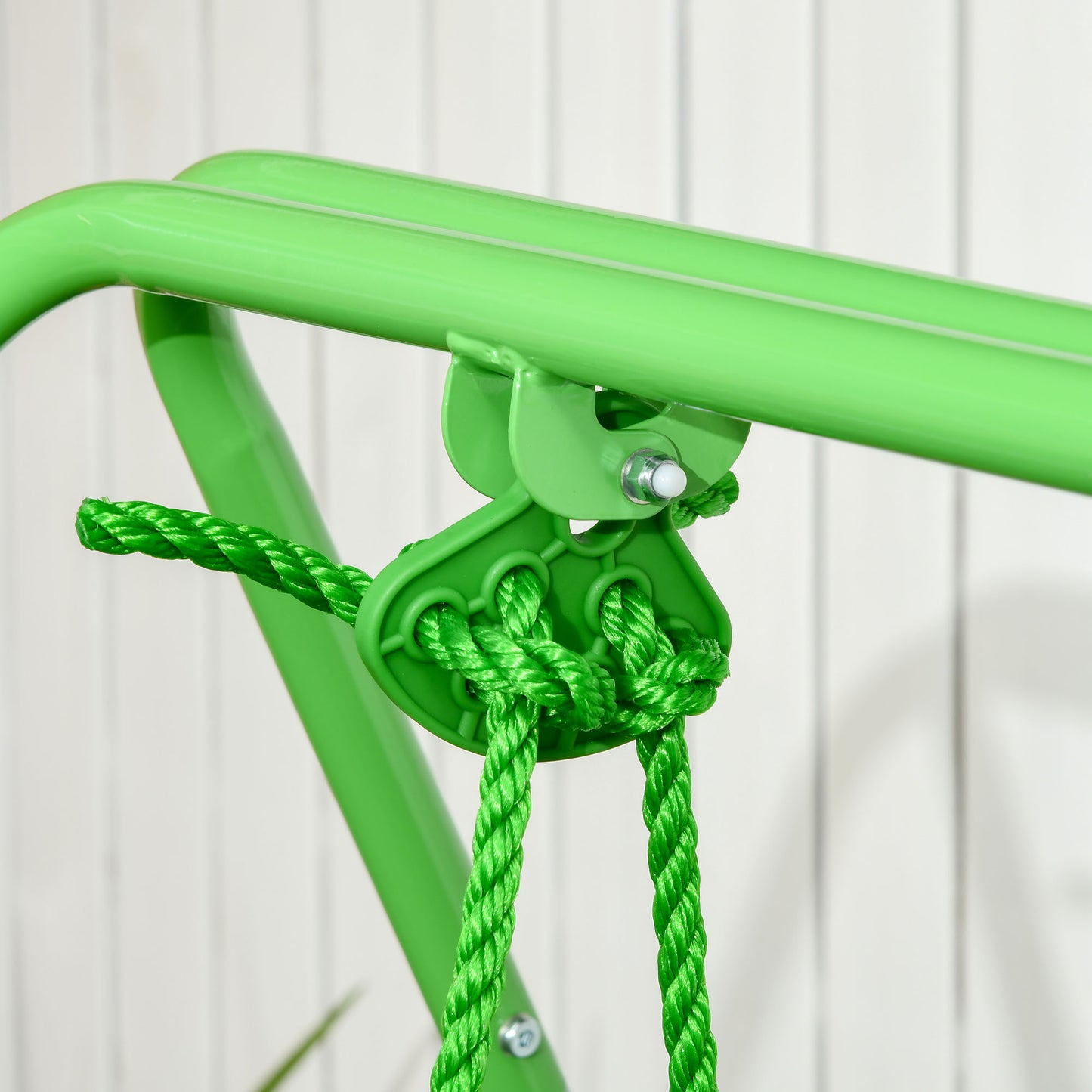 Kids Swing, Steel Nursery Swing, with Seatbelt, High Support Back