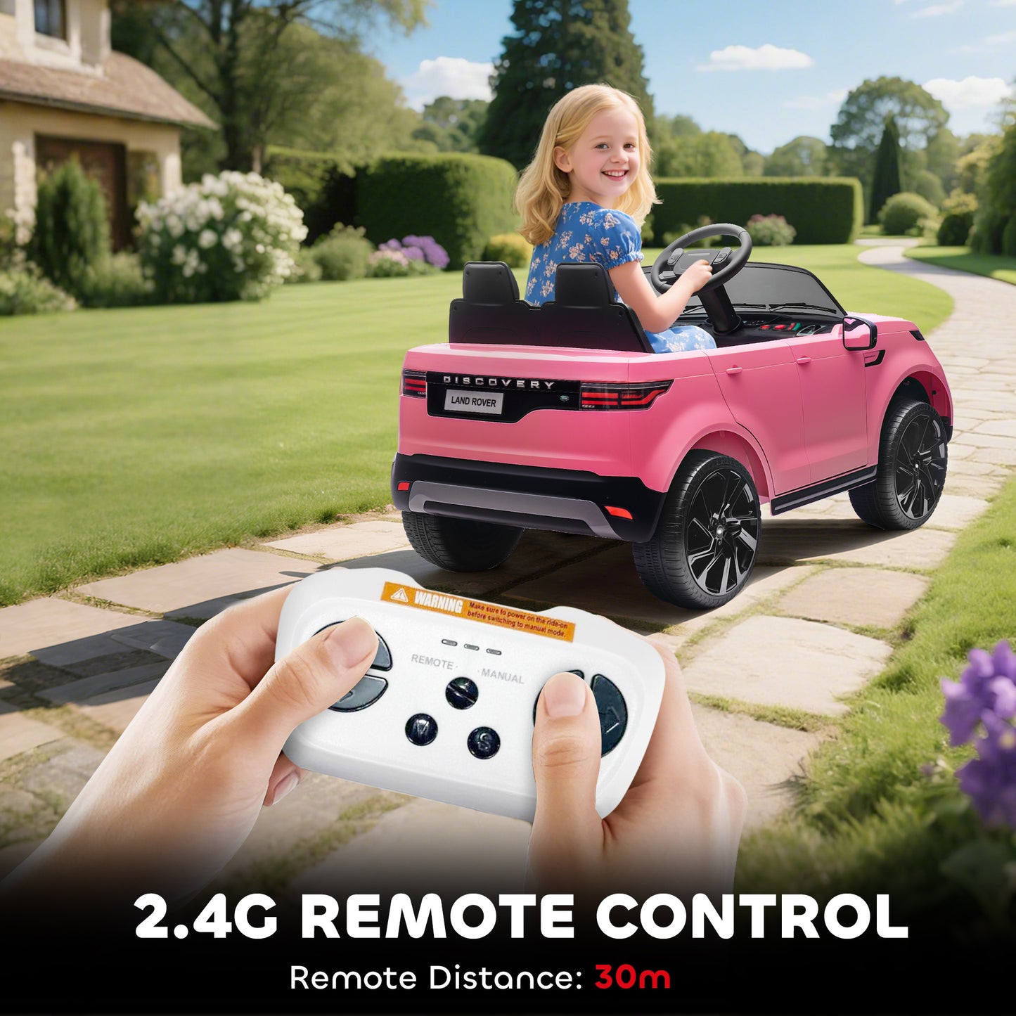 Land Rover Discovery Licensed 12V Kids Electric Car with Remote
