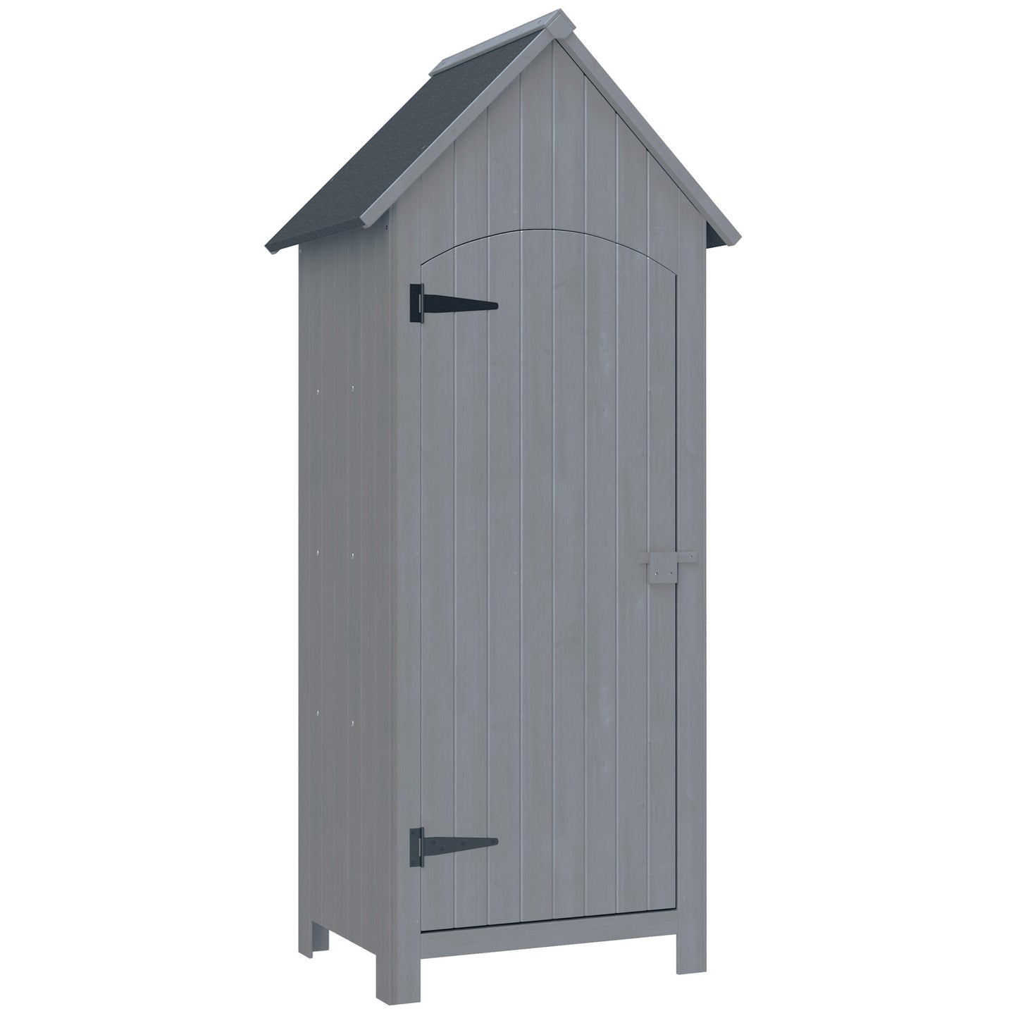 Wooden Garden Storage Shed with 3 Shelves